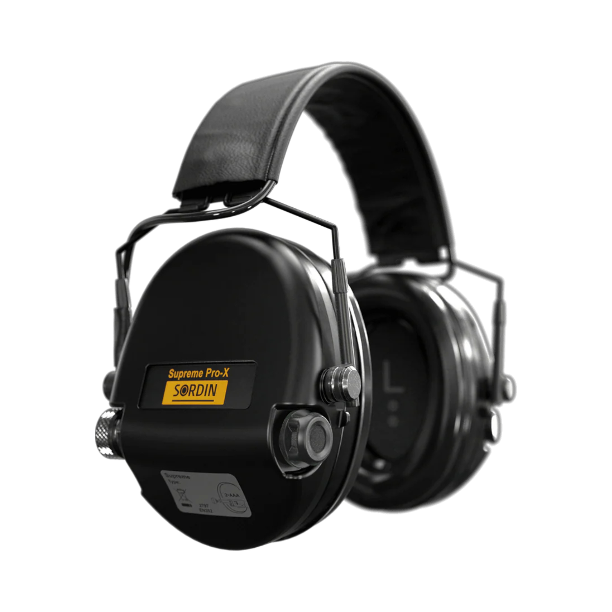Sordin Supreme Pro-X SFA™ Slim HB juodas PVC (74502-04-S)