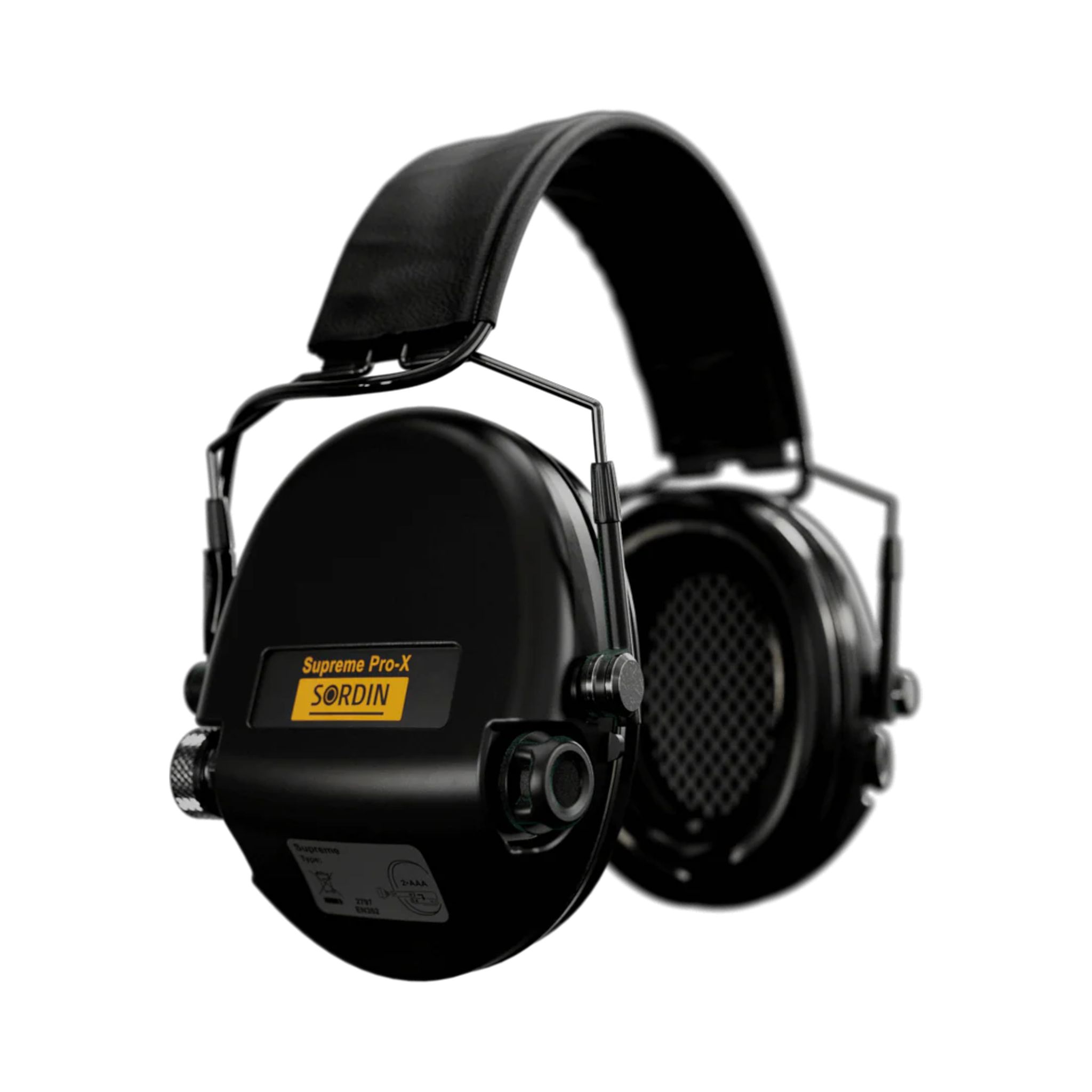 Sordin Supreme Pro-X Slim Headband Black PVC (74302-X/L-02-S)
