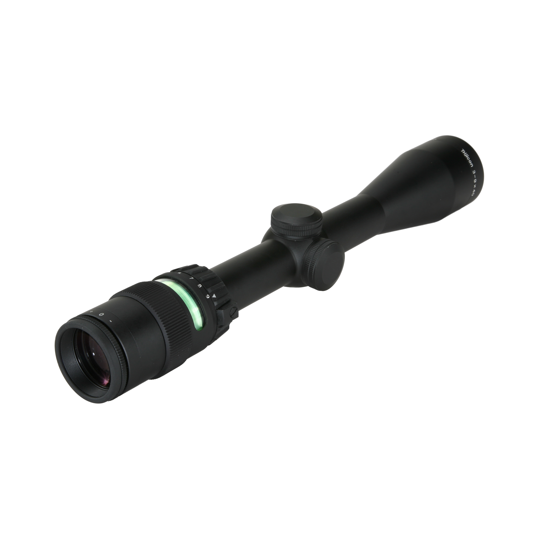 AccuPoint® 3-9x40 optiskais tēmēklis ar MIL-Dot tēmēkļa krustu un zaļu punktu, 1 collas caurule