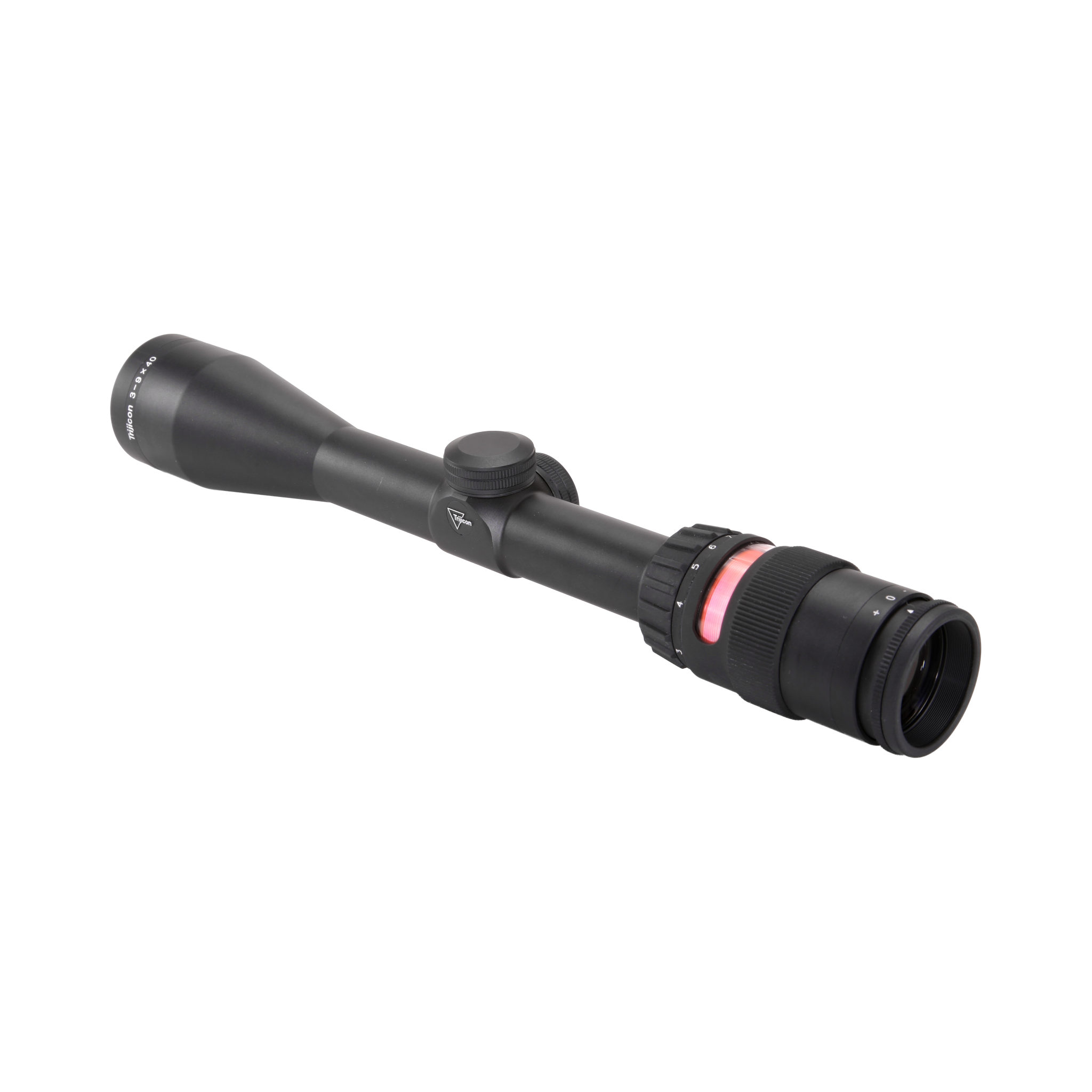 AccuPoint® 3–9x40 optiskais tēmēklis ar BAC, sarkanu trīsstūra tēmējlīniju, 1 collas caurule