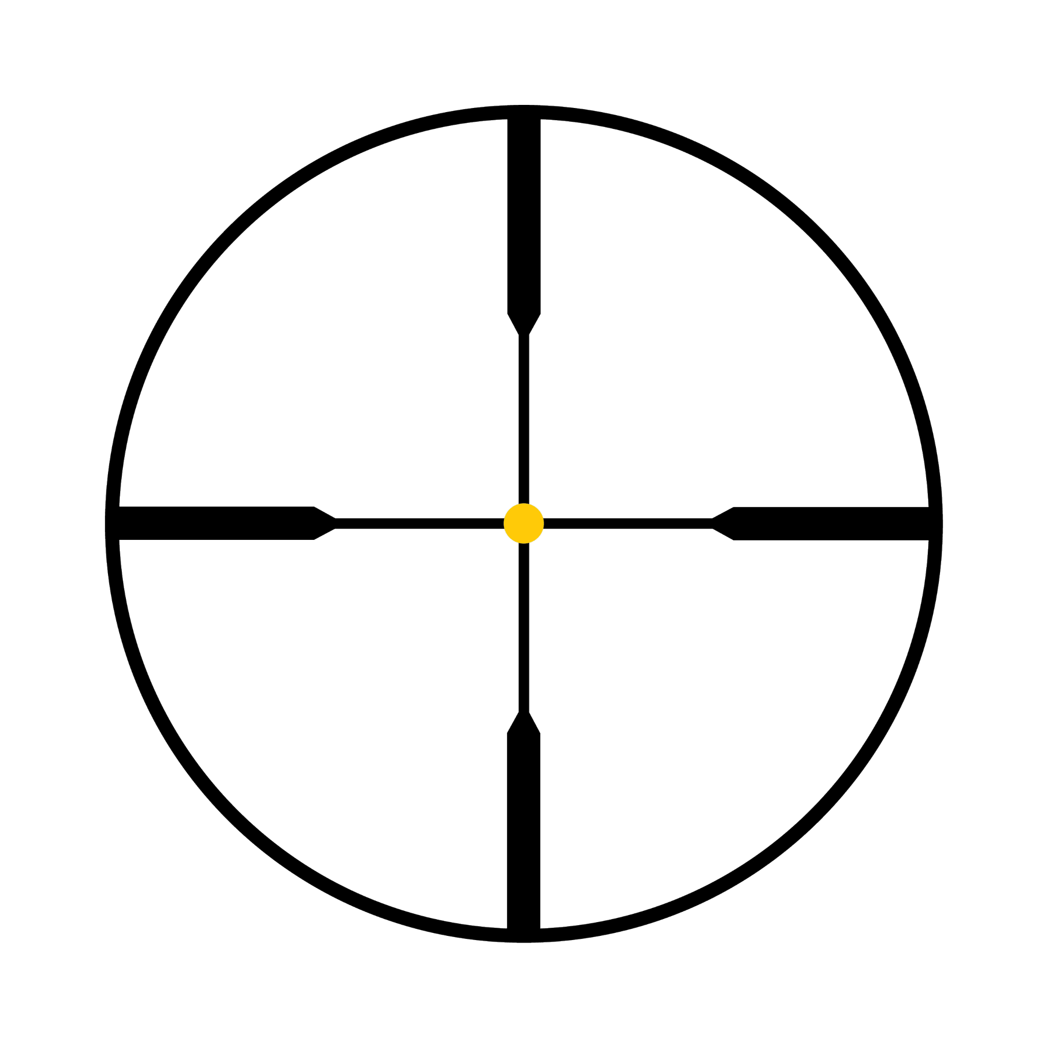 AccuPoint® 2,5–10x56 optiskais tēmēklis ar standarta dupleksa tēmējlīniju un dzintara krāsas punktu, 30 mm, matēti melns, ar aizsargvāciņu