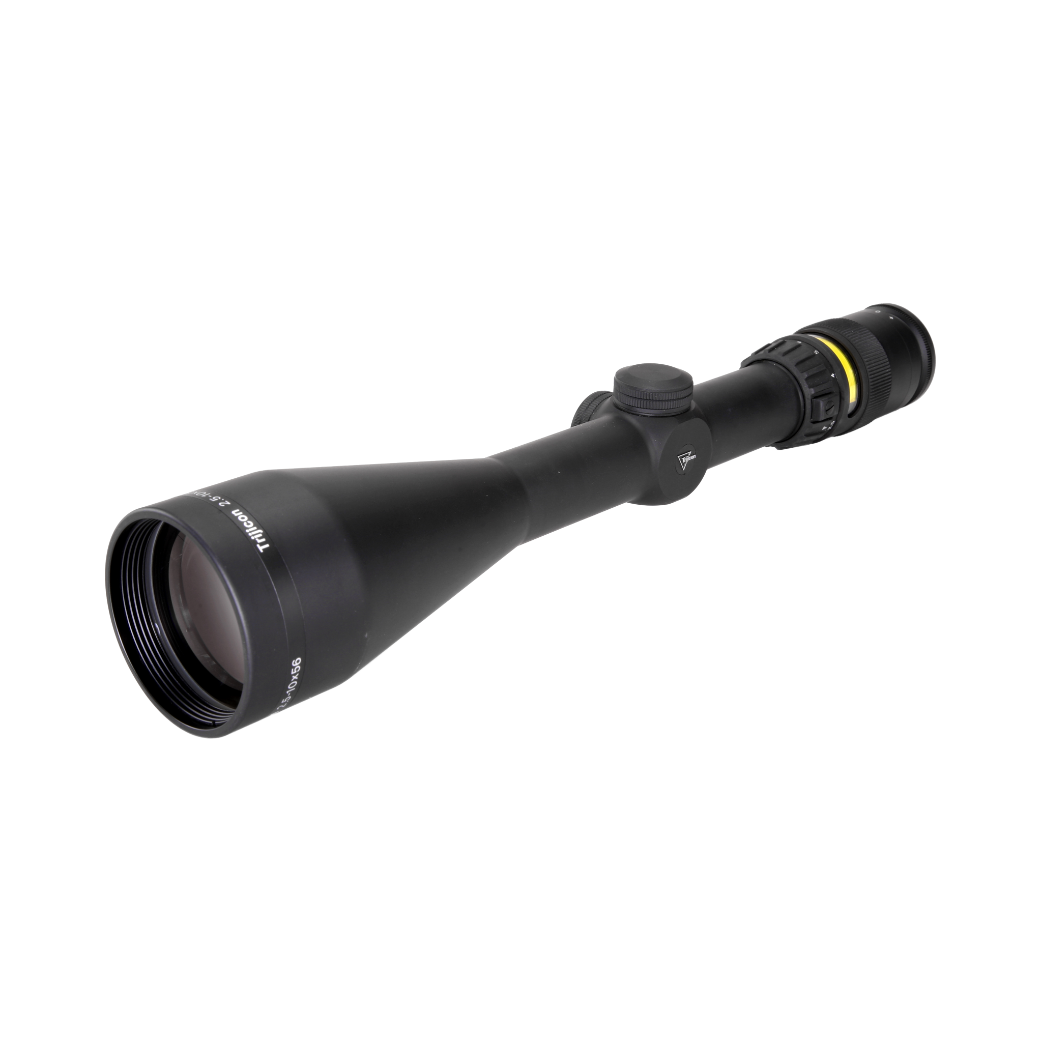 AccuPoint® 2,5–10x56 optiskais tēmēklis ar MIL-Dot tēmēkļa krustu un dzintara krāsas punktu, 30 mm, matēti melns, ar aizsargvāciņu