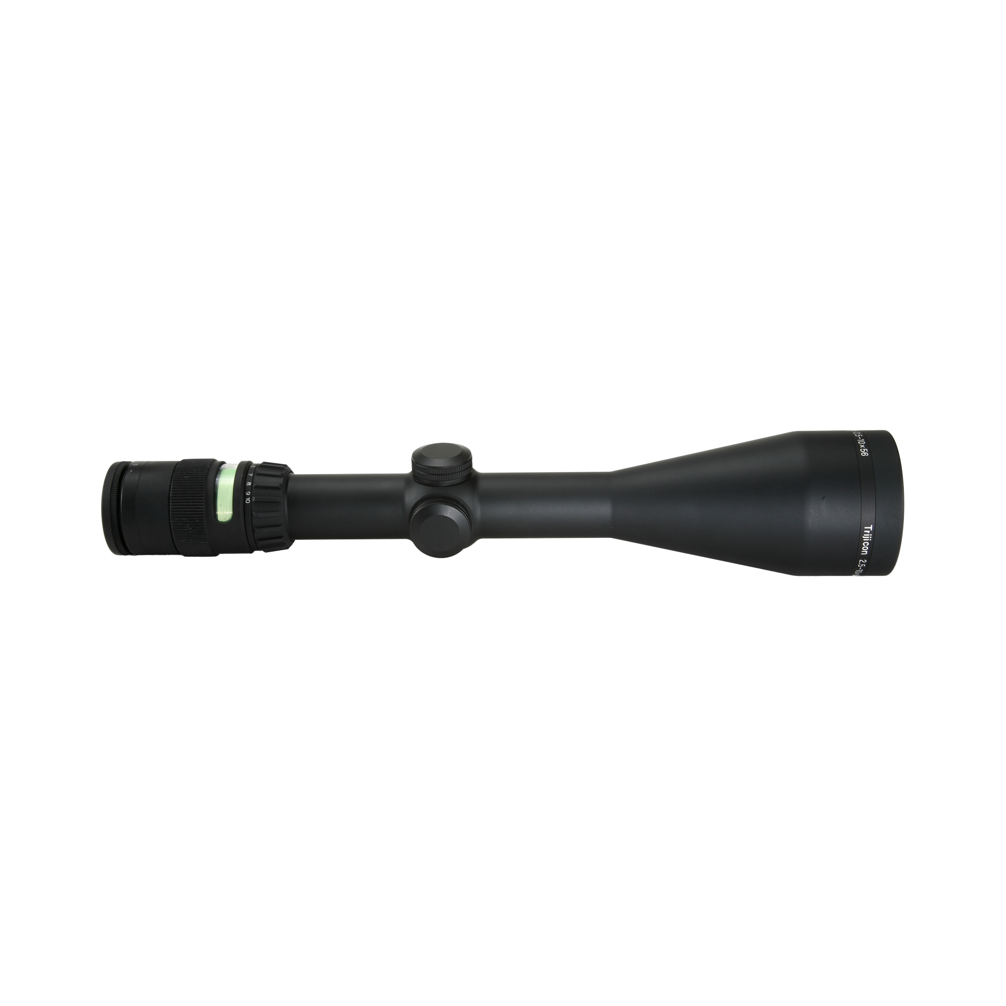 AccuPoint® 2,5–10x56 optiskais tēmēklis ar MIL-Dot tēmējlīniju un zaļu punktu, 30 mm, matēti melns, ar aizsargvāciņu