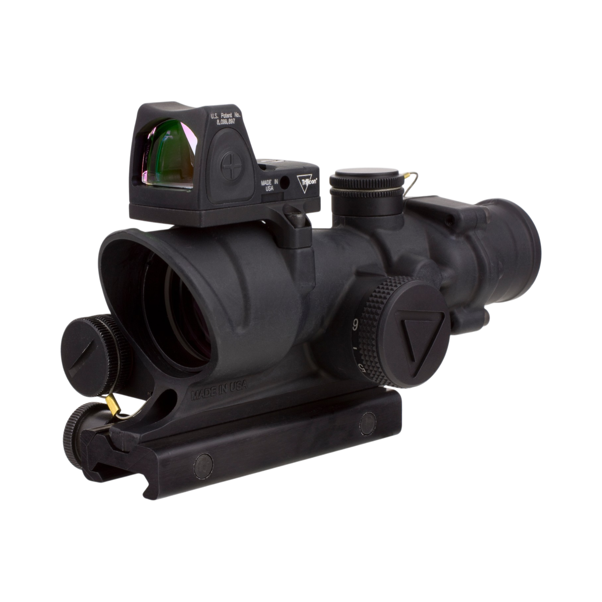 Trijicon ACOG® 4x32 Scope, Red CH .223 Reticle, Colt Knob Mount & 3.25 MOA Red RMR® Adj. LED Type 2