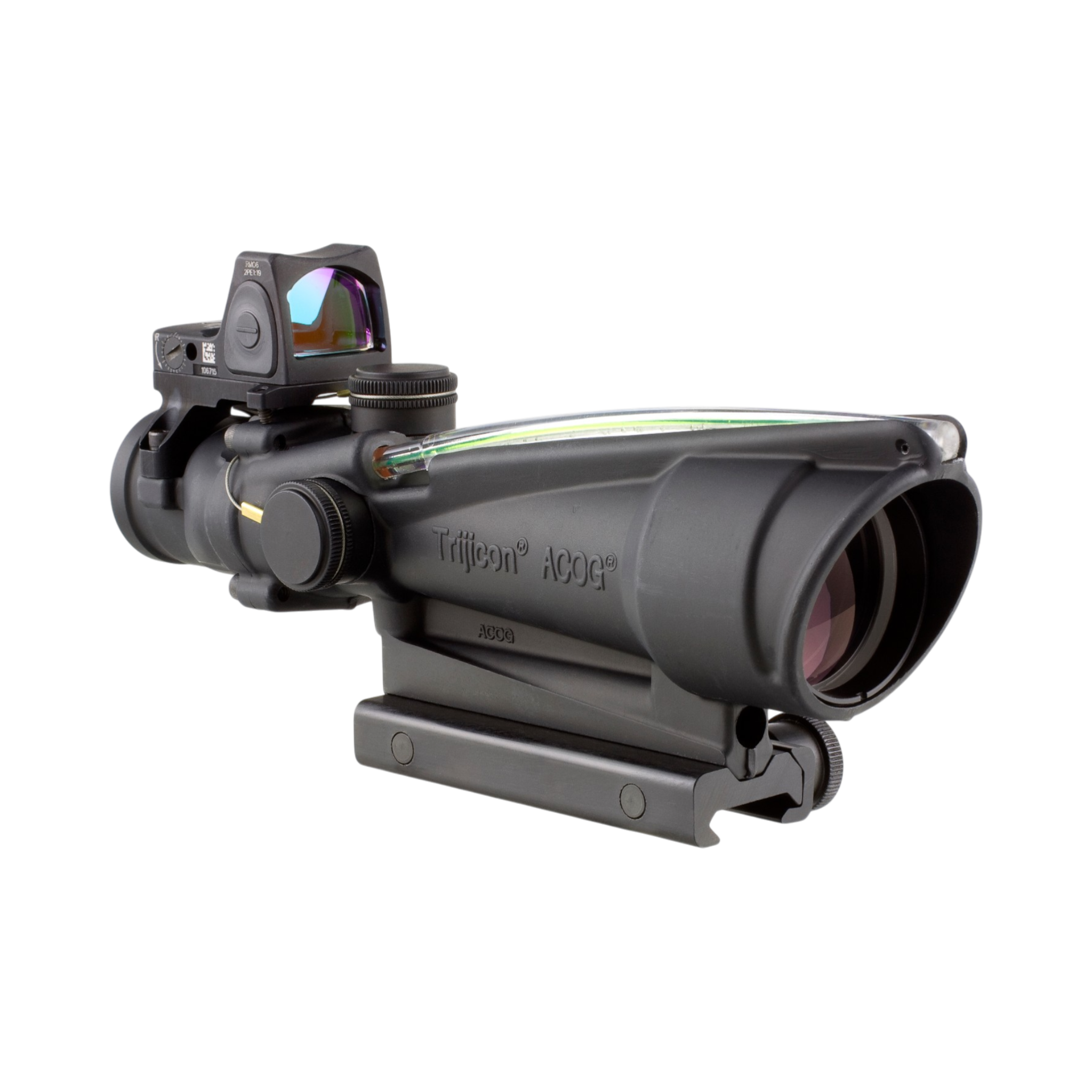 Trijicon ACOG® 3.5x35 Scope, Gr. Chev .223 D.I., Colt Knob Mount & 3.25 MOA Red RMR® Adj. LED Type 2