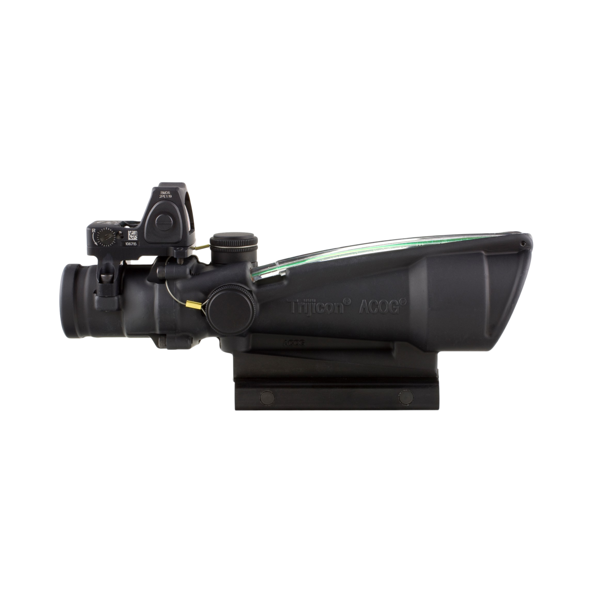 Trijicon ACOG® 3.5x35 Scope, Gr. Chev .223 D.I., Colt Knob Mount & 3.25 MOA Red RMR® Adj. LED Type 2