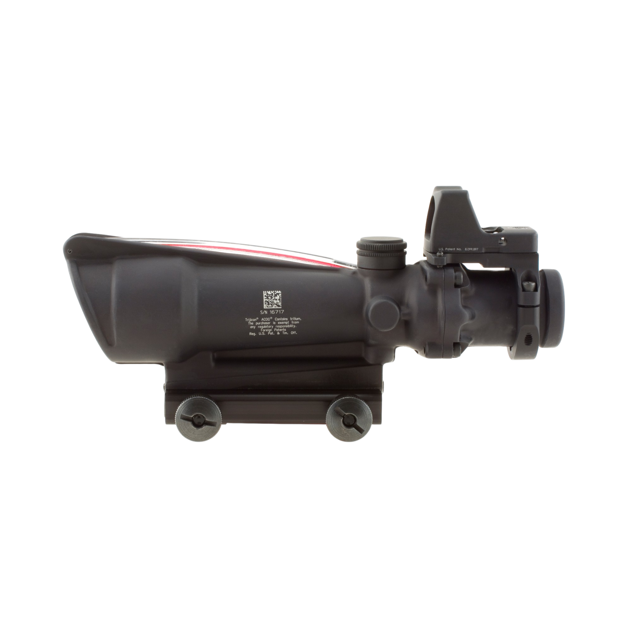 Trijicon ACOG® 3.5x35, D.I. Red Crosshair .223 Reticle, Colt Knob Mount & 3.25 MOA Red RMR Type 2