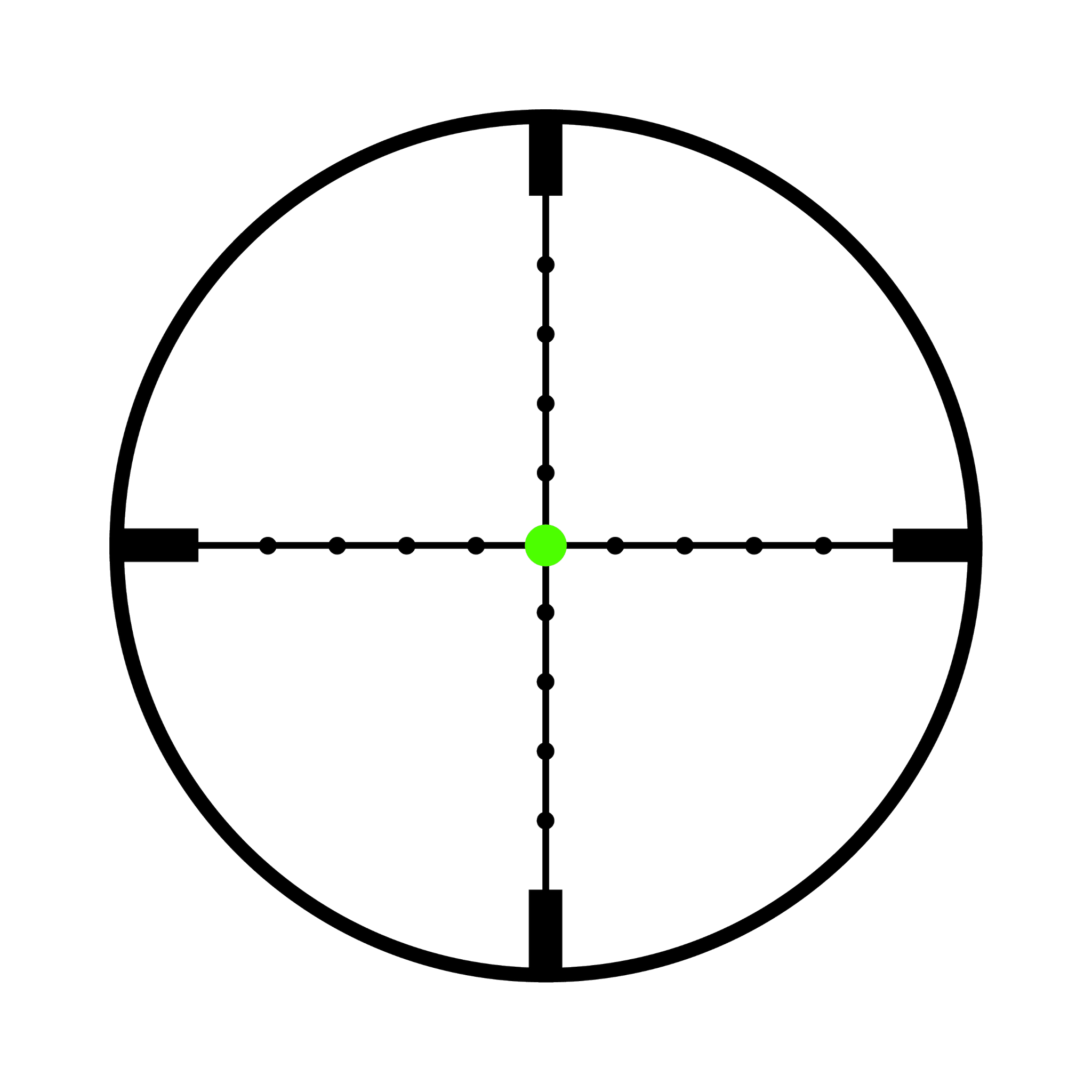 AccuPoint® 1-6x24 optiskais tēmēklis ar MIL-Dot tēmējlīniju un zaļu punktu, 30 mm, matēti melns, ar aizsargvāciņu