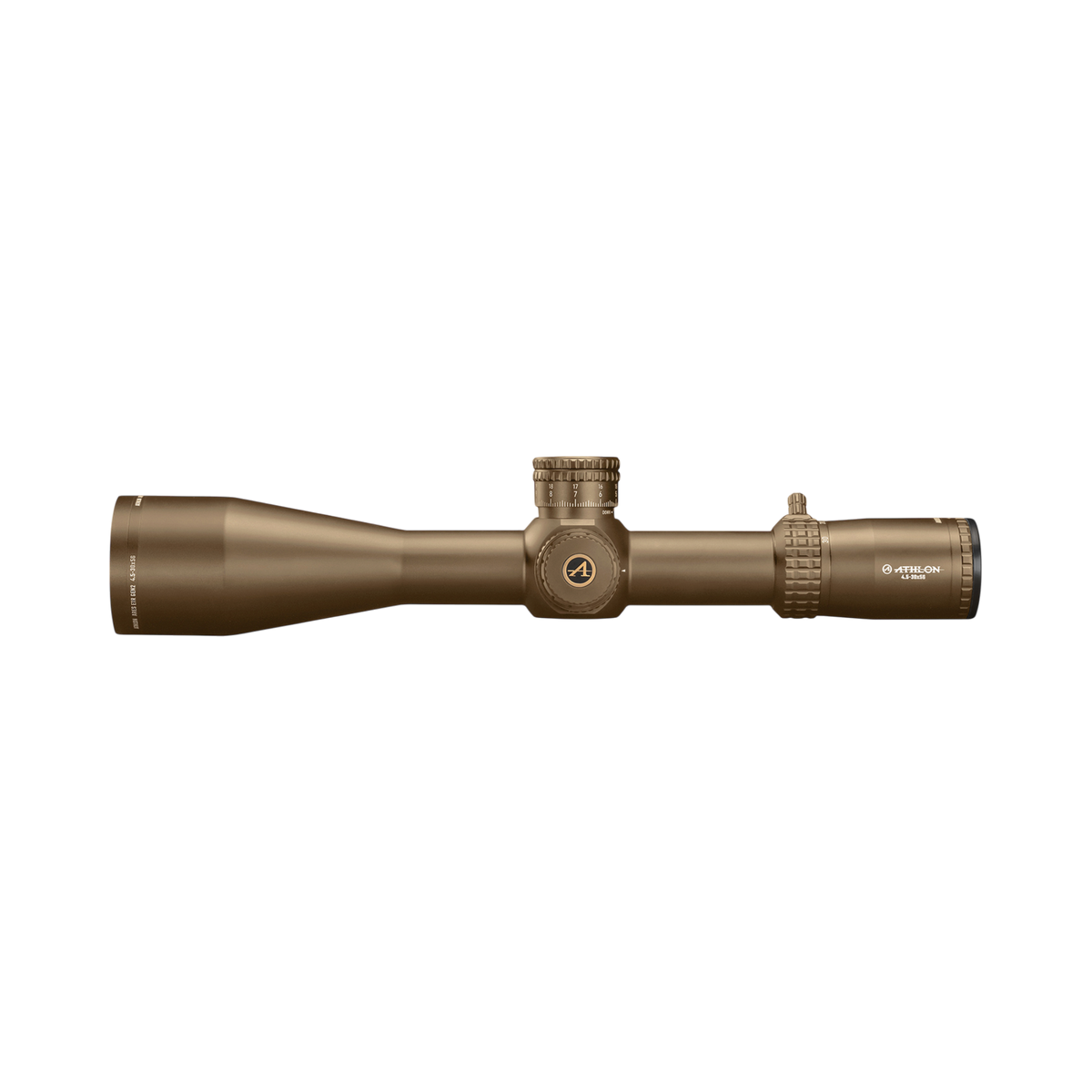 Athlon Optics Athlon Ares ETR GEN2J UHD 4.5-30x56 APRS12 FFP IR MIL Reticle (Brown) (212114BJ)