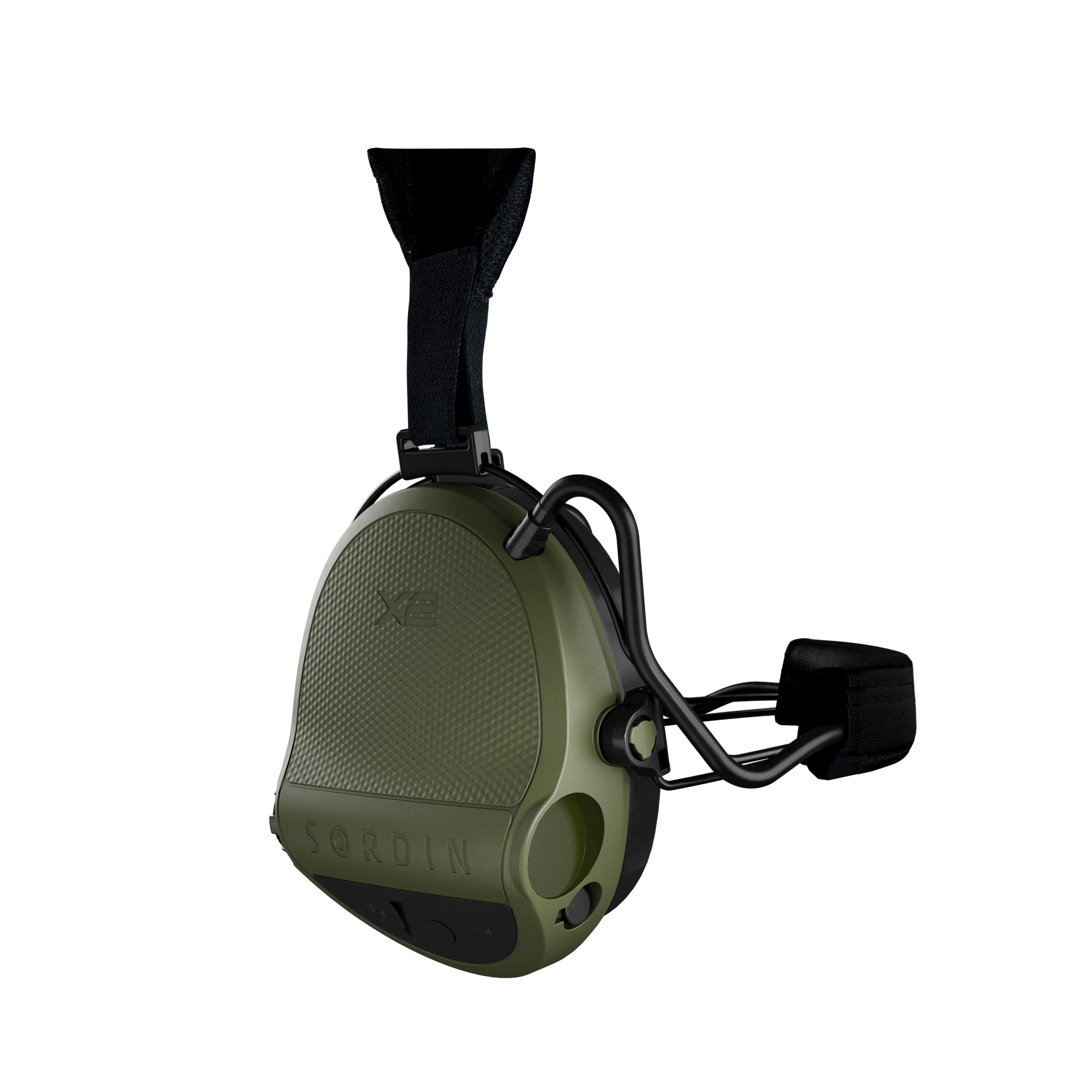 Sordin X2 kaklo juosta su gelio įklotu, žalia