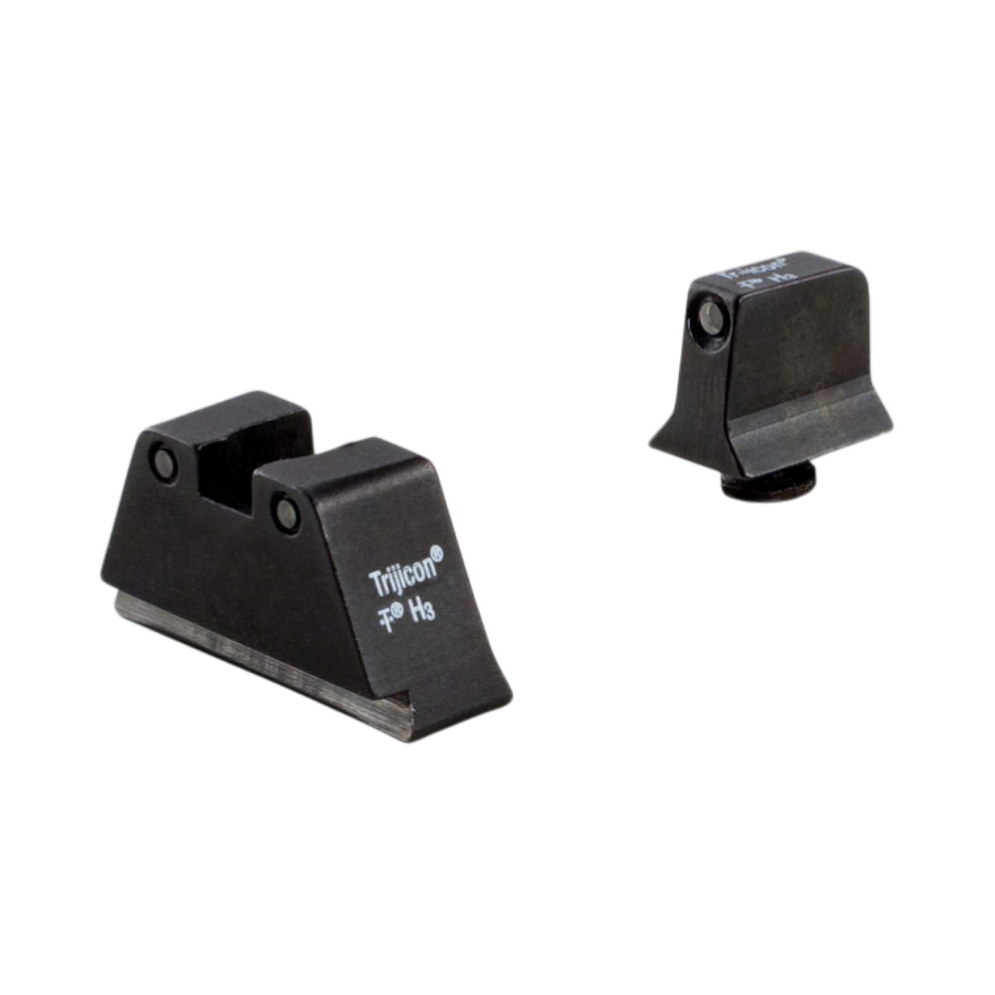 Trijicon® Suppressor/Optic Height Sight Set (B/B Green) for GLOCK® Standard Frame (17, 19, 22-45)