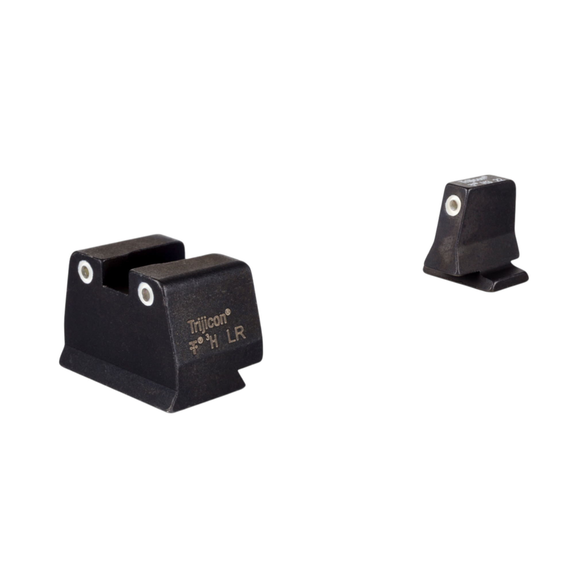 Trijicon® Suppressor/Optic Height Sight Set w/ White Front/White Rear & Green Lamps - for FN .45