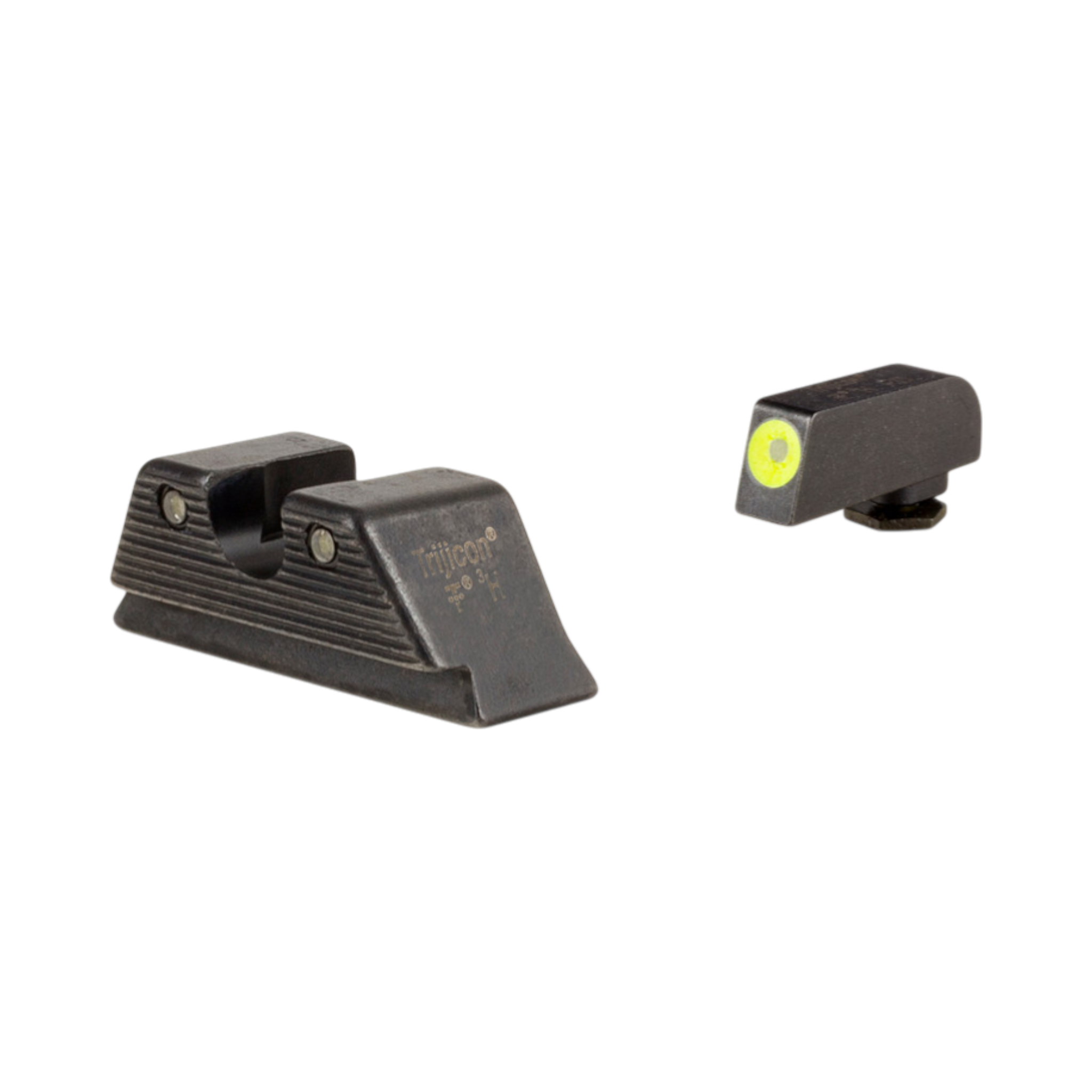 Trijicon HD™ Night Sight Set MOS Fit Rear— Yellow Front Outline for Glock® Std Frame (17, 19, 22-39)