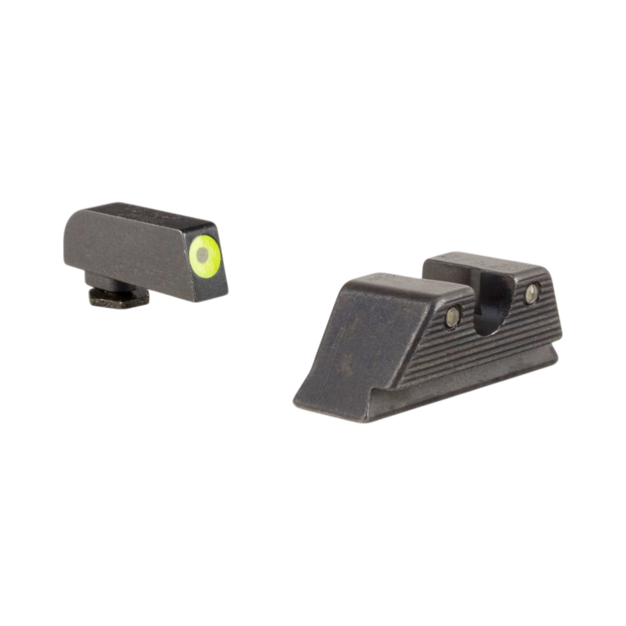 Trijicon HD™ nakts redzamības tēmēkļu komplekts ar MOS Fit aizmugurējo tēmēkli — dzeltena priekšējā kontūra Glock® standarta rāmim (17, 19, 22–39)
