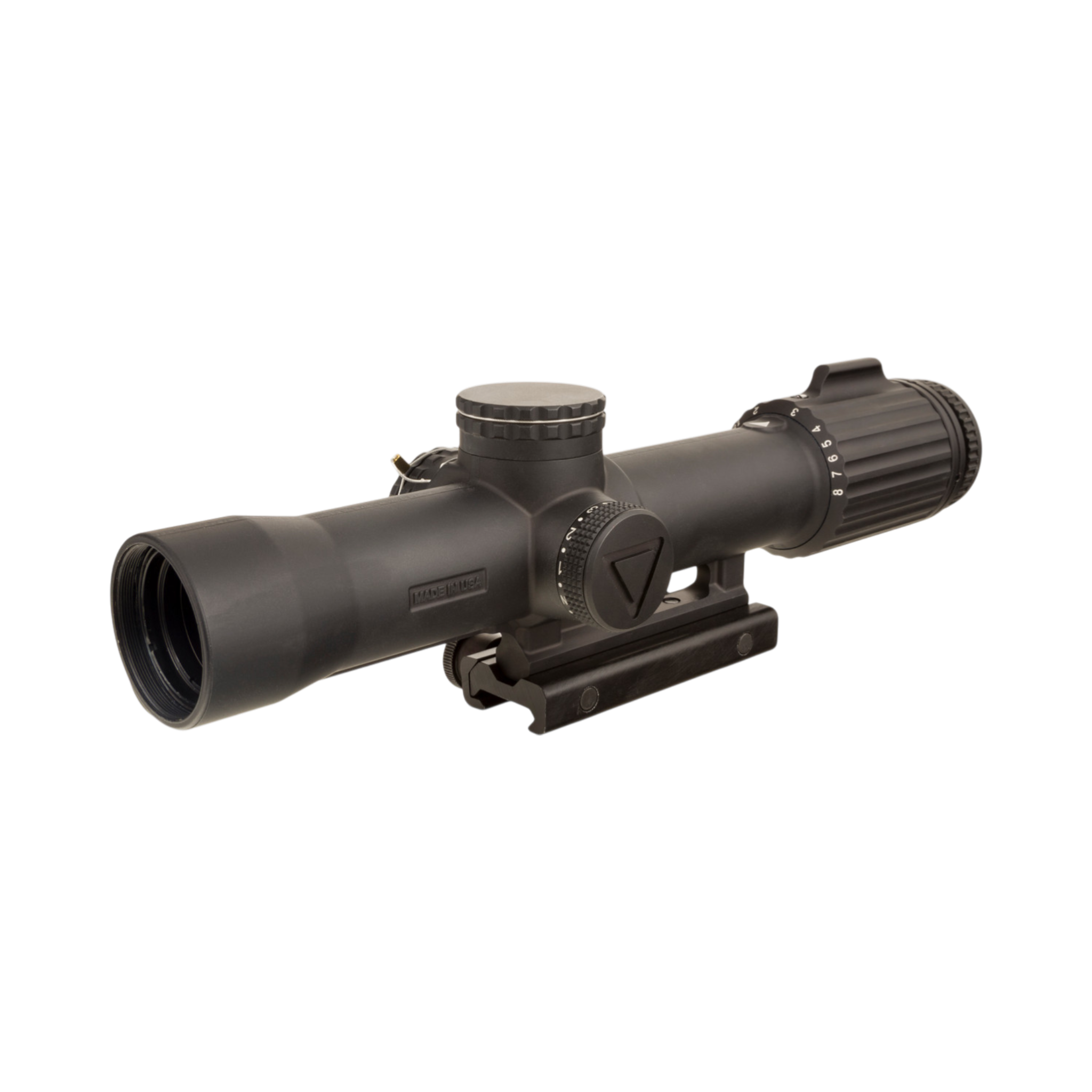 VCOG® 1-8x28 Riflescope, Red MRAD Crosshair Dot Reticle w/ Thumbscrew Mount