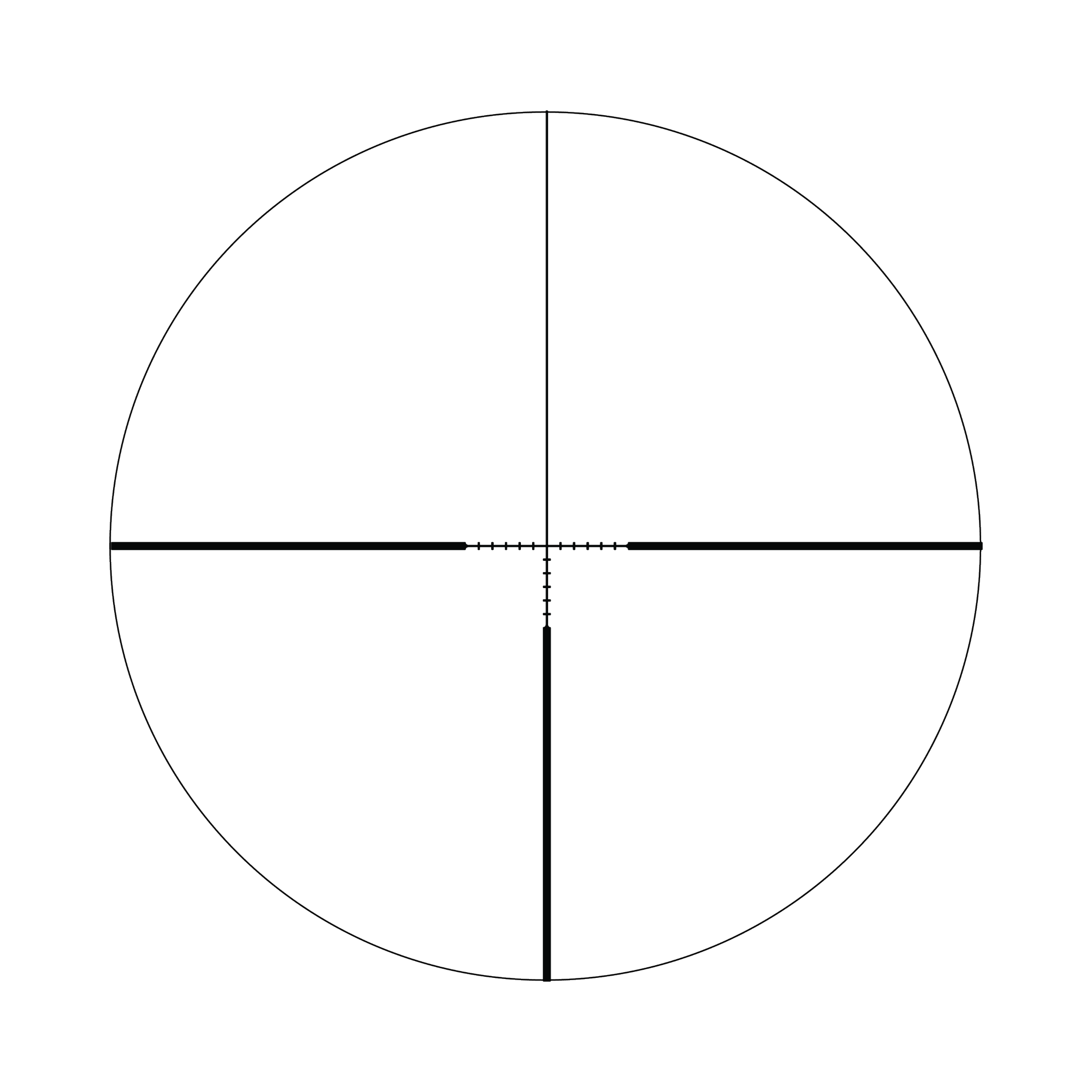 Ascent® 1-4x24 optiskais tēmēklis ar BDC mērķa fiksatoriem, 30 mm, matēti melns, regulatori ar aizsargvāciņiem