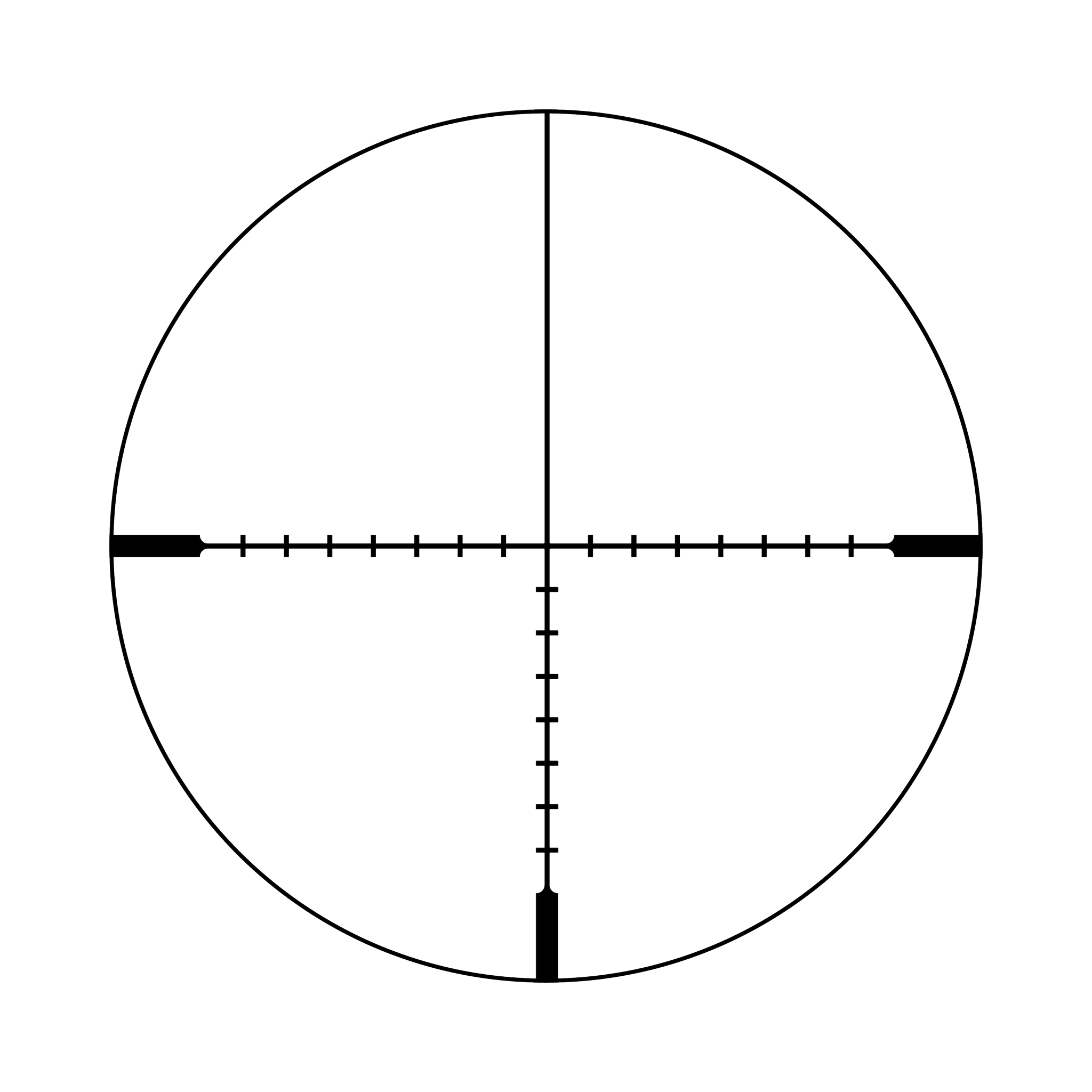 Ascent® 3-12x40 optiskais tēmēklis ar BDC mērķa fiksatoriem, 30 mm, matēti melns, regulatori ar aizsargvāciņiem