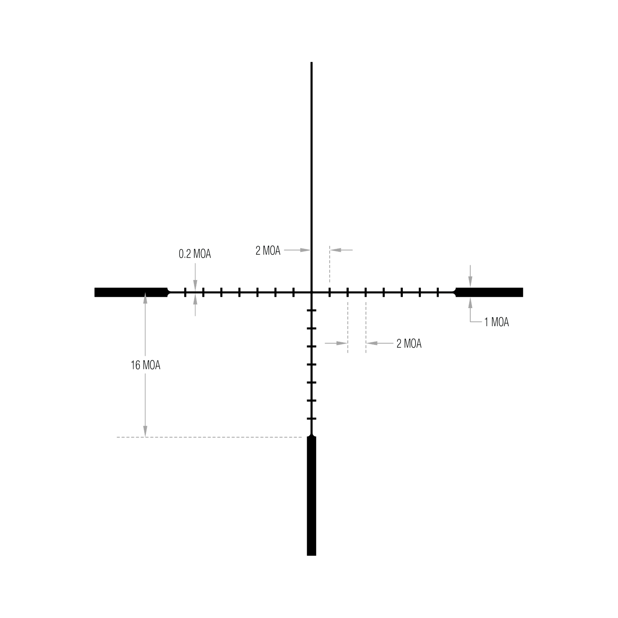 Ascent® 3-12x40 optiskais tēmēklis ar BDC mērķa fiksatoriem, 30 mm, matēti melns, regulatori ar aizsargvāciņiem