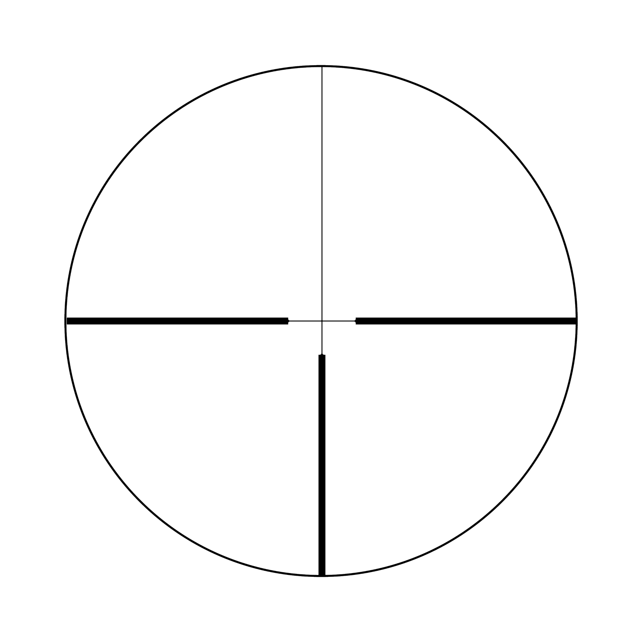 Huron® 3-9x40 optiskais tēmēklis ar vācu #4 tēmējlīniju, 1 collas caurule, satīna melnā krāsā, regulatori ar aizsargvāciņiem