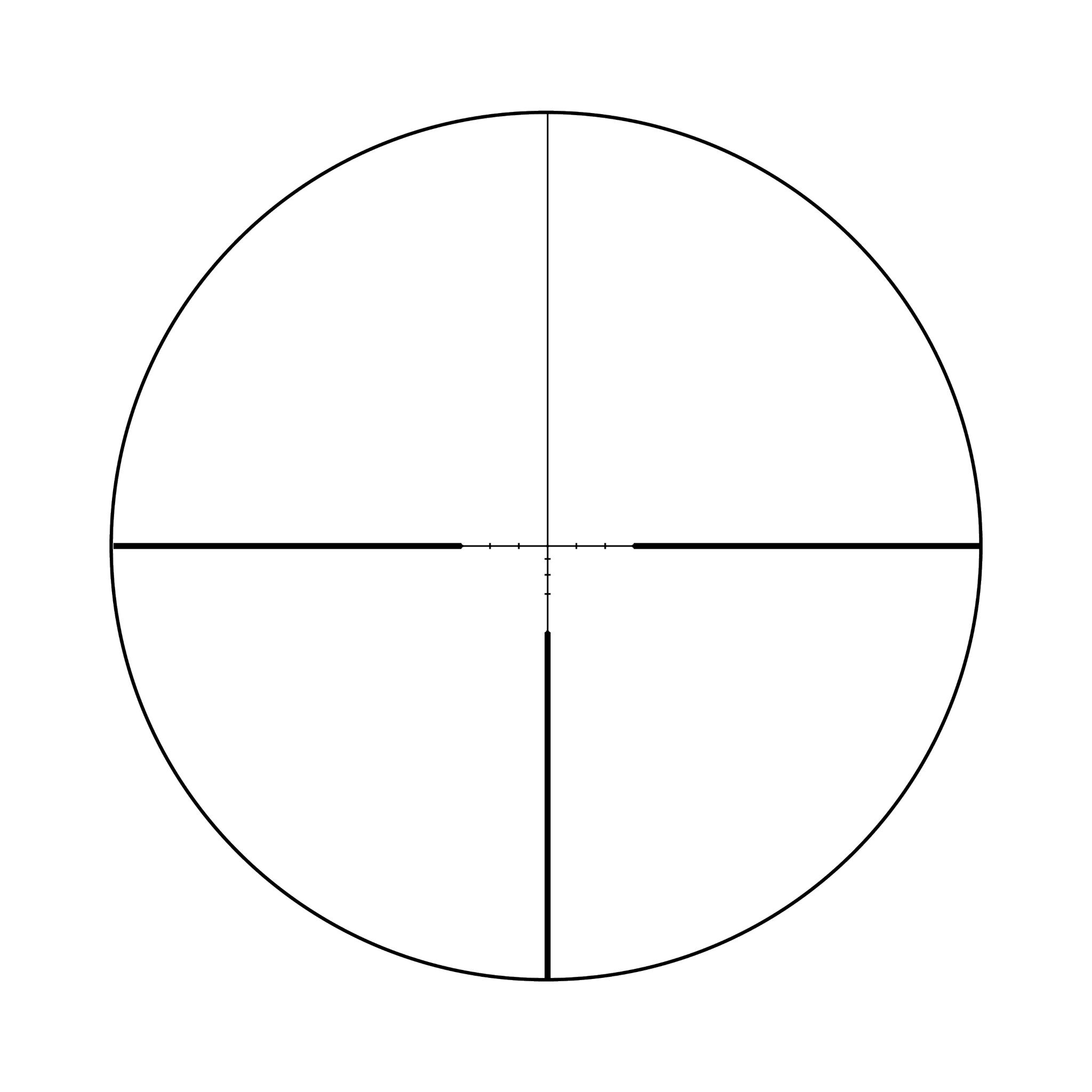 Huron® 3-9x40 Riflescope BDC Hunter Holds, 1 in. Tube, Satin Black, Capped Adjusters