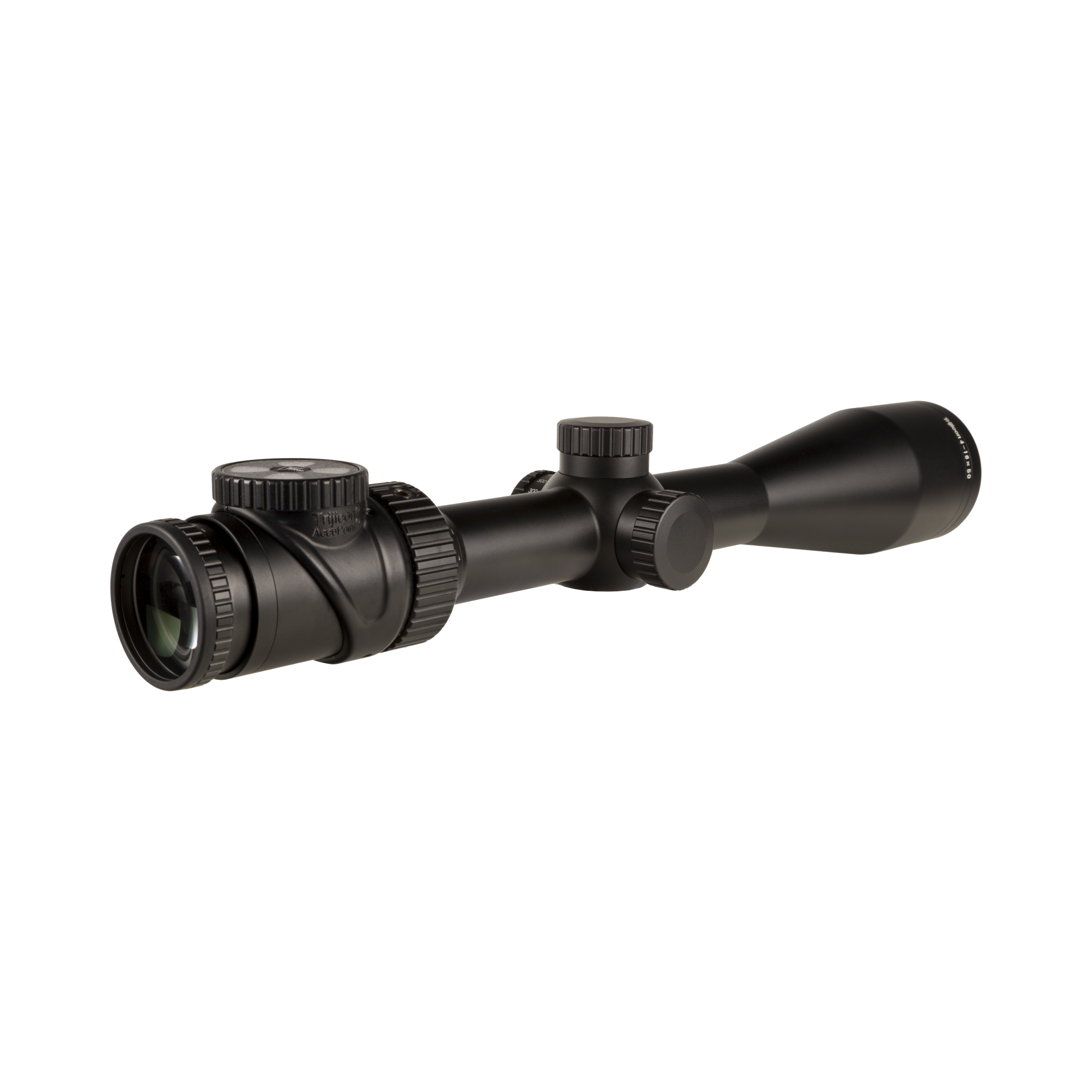 AccuPoint® 4–16x50 standarta dupleksa tēmēklis ar zaļu punktu, 30 mm, satīna melns, ar zemu vāciņu