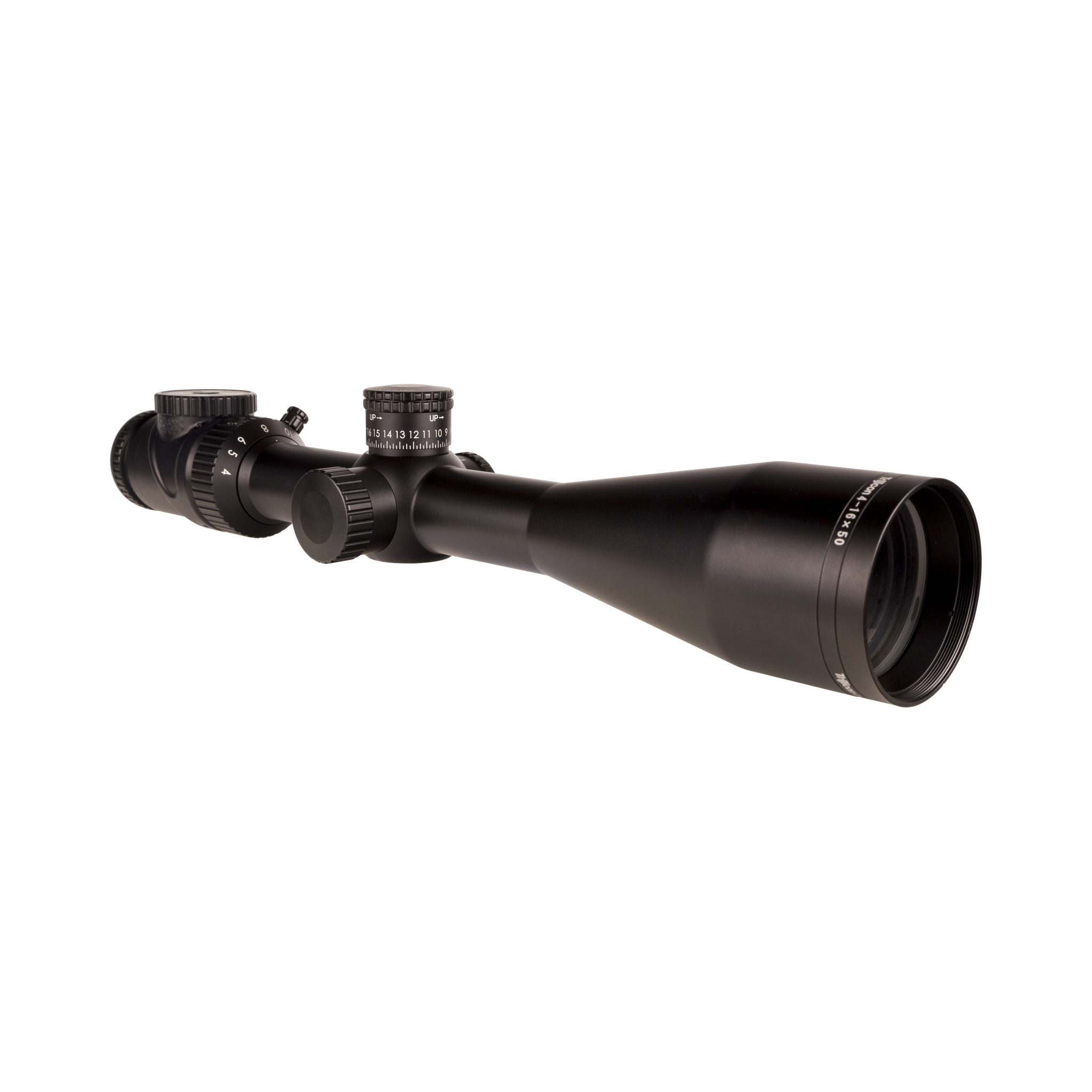 AccuPoint® 4–16x50 MOA attāluma mērīšanas krusts ar zaļu punktu, 30 mm, satīna melns, Exp. EL RTZ
