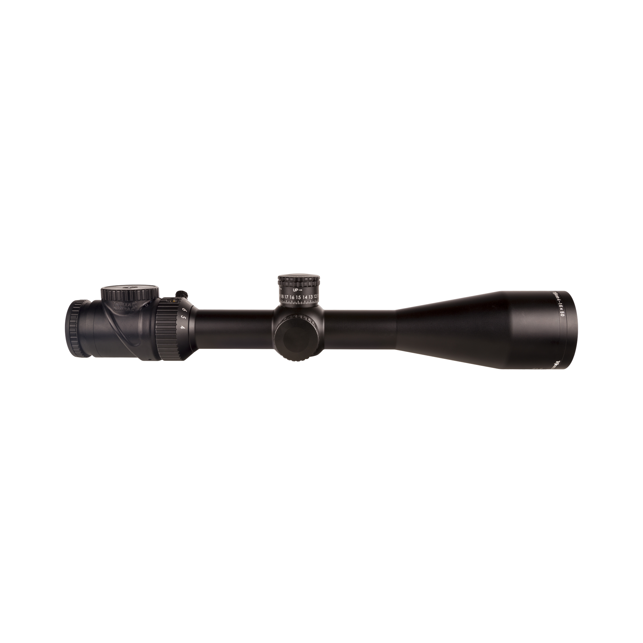 AccuPoint® 4–16x50 MOA attāluma mērīšanas krusts ar zaļu punktu, 30 mm, satīna melns, Exp. EL RTZ