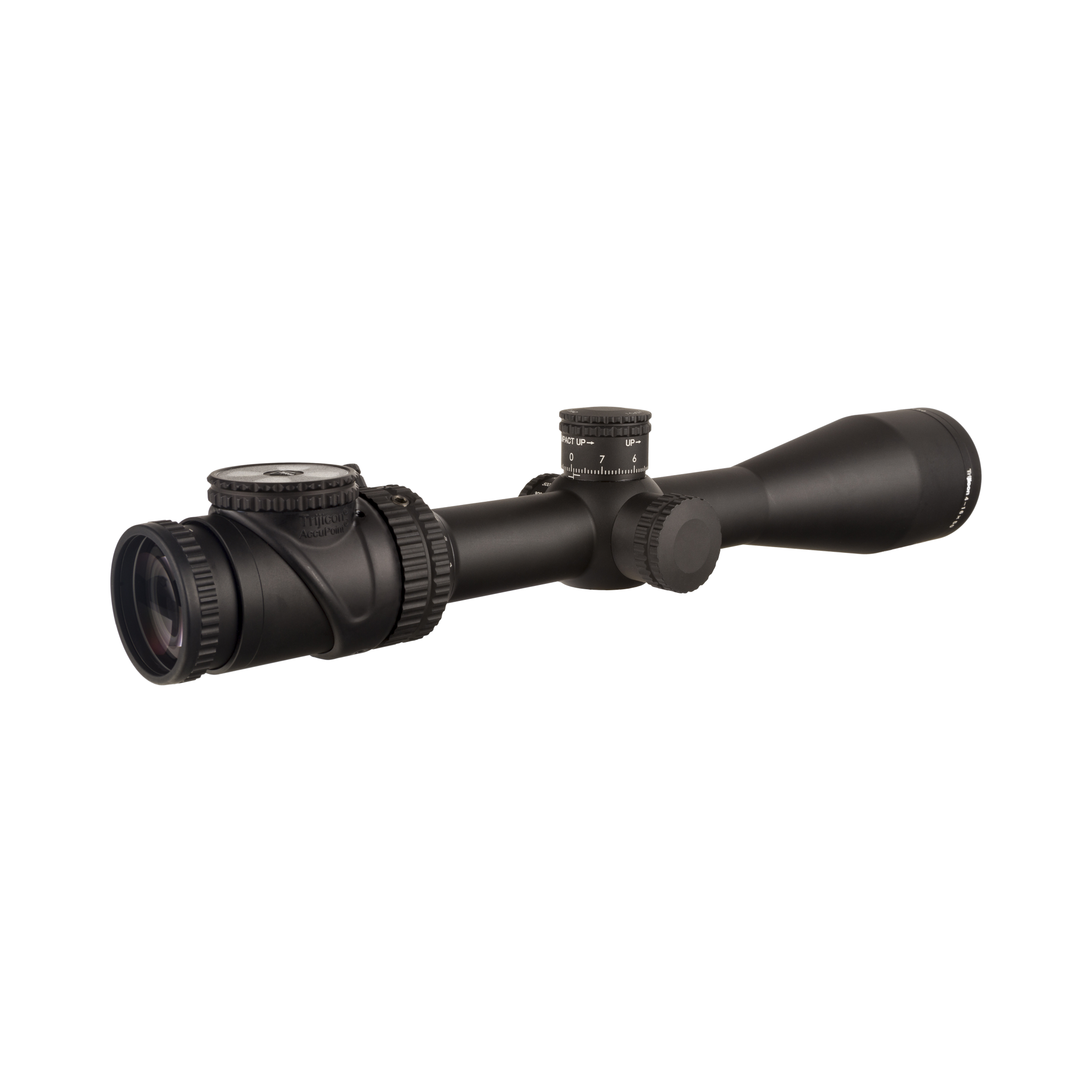 AccuPoint® 4–16x50 MRAD attāluma mērīšanas tēmēklis ar zaļo punktu, 30 mm, matēti melns, Exp. EL RTZ