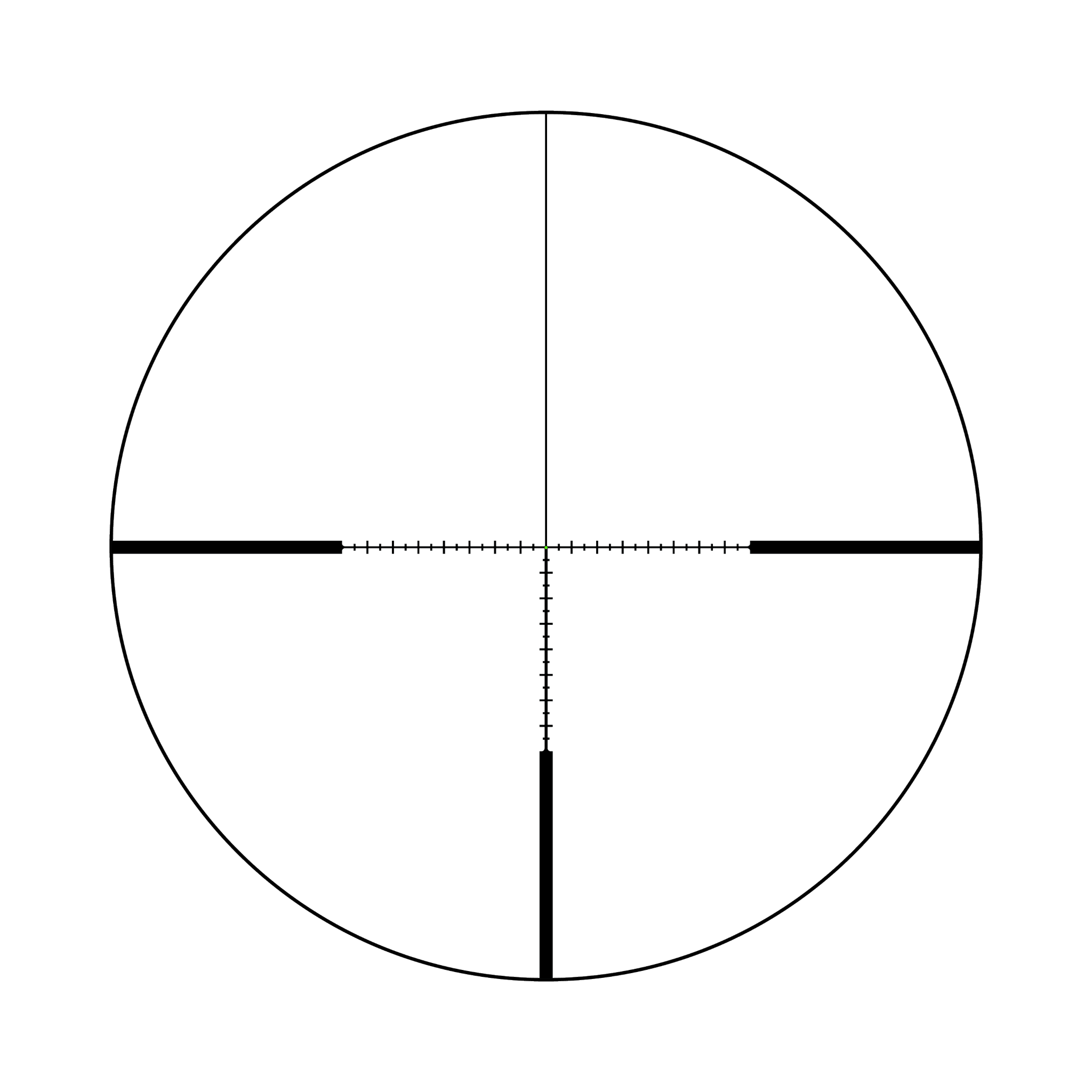 AccuPoint® 5–20x50 MOA attāluma mērīšanas tēmēklis ar zaļu punktu, 30 mm, satīna melns, Exp. EL RTZ
