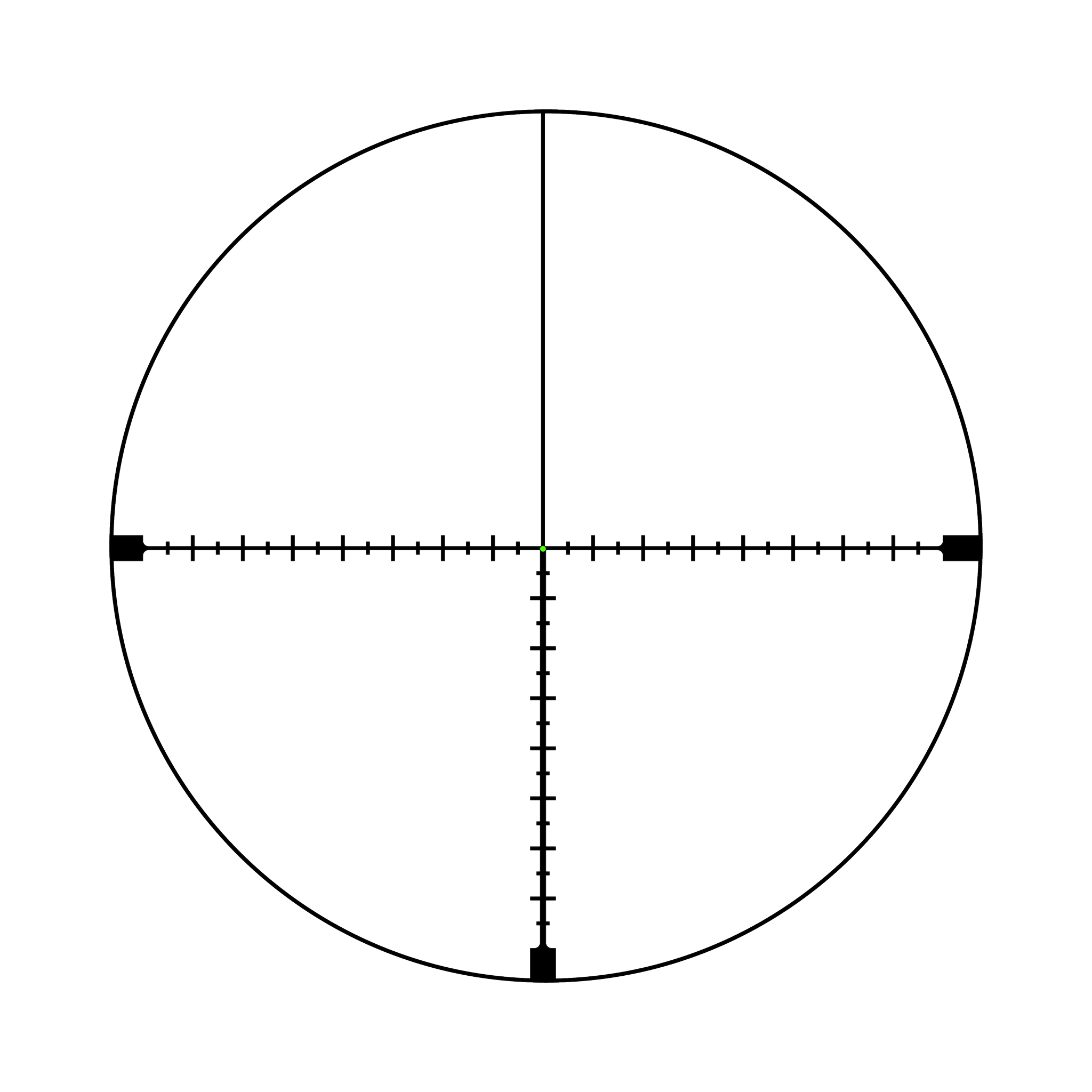 AccuPoint® 5–20x50 MOA attāluma mērīšanas tēmēklis ar zaļu punktu, 30 mm, satīna melns, Exp. EL RTZ