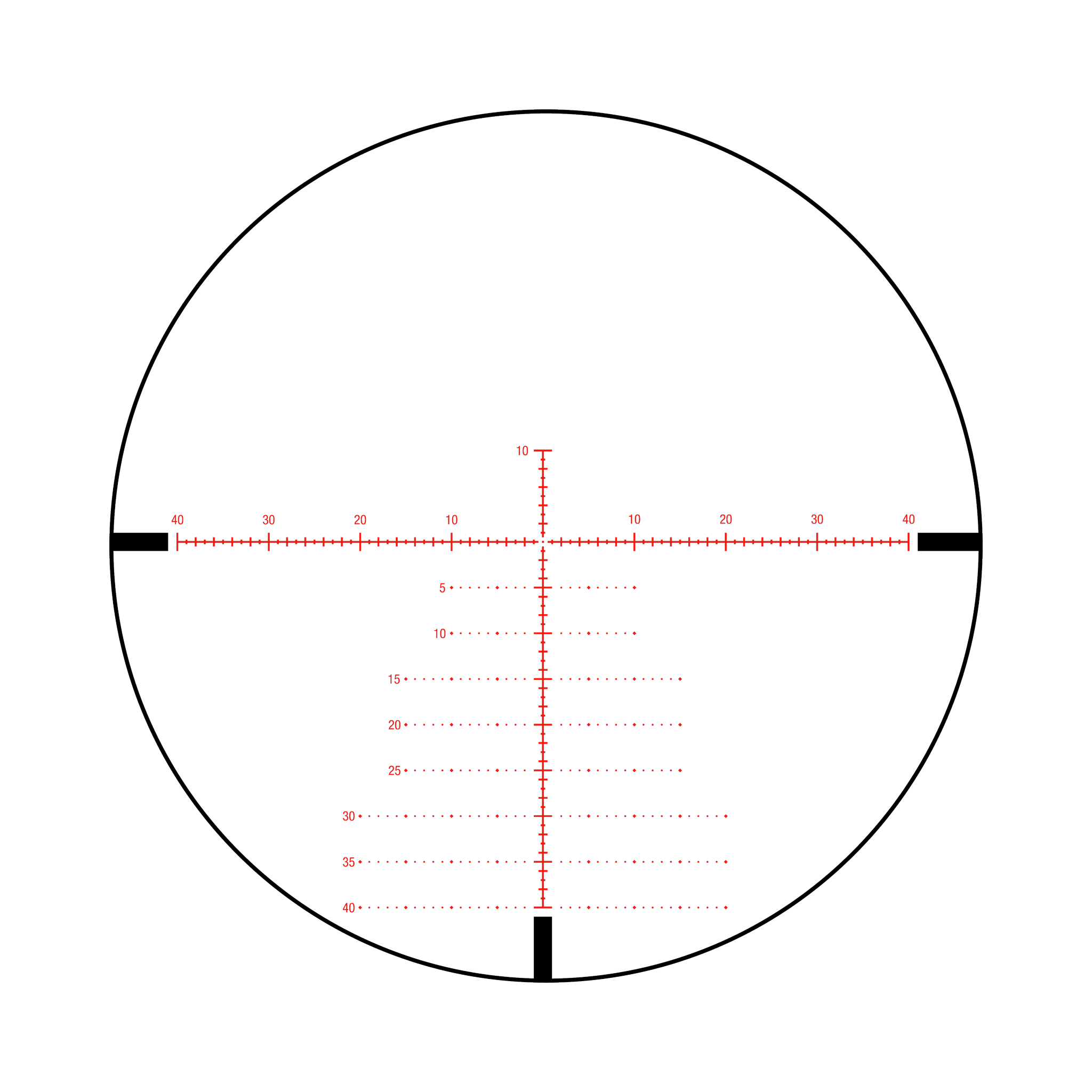 Tenmile® HX 3-18x44 FFP w/ MOA Precision Tree (Red/Green), 30mm, Satin Black, Exp. EL RTZ