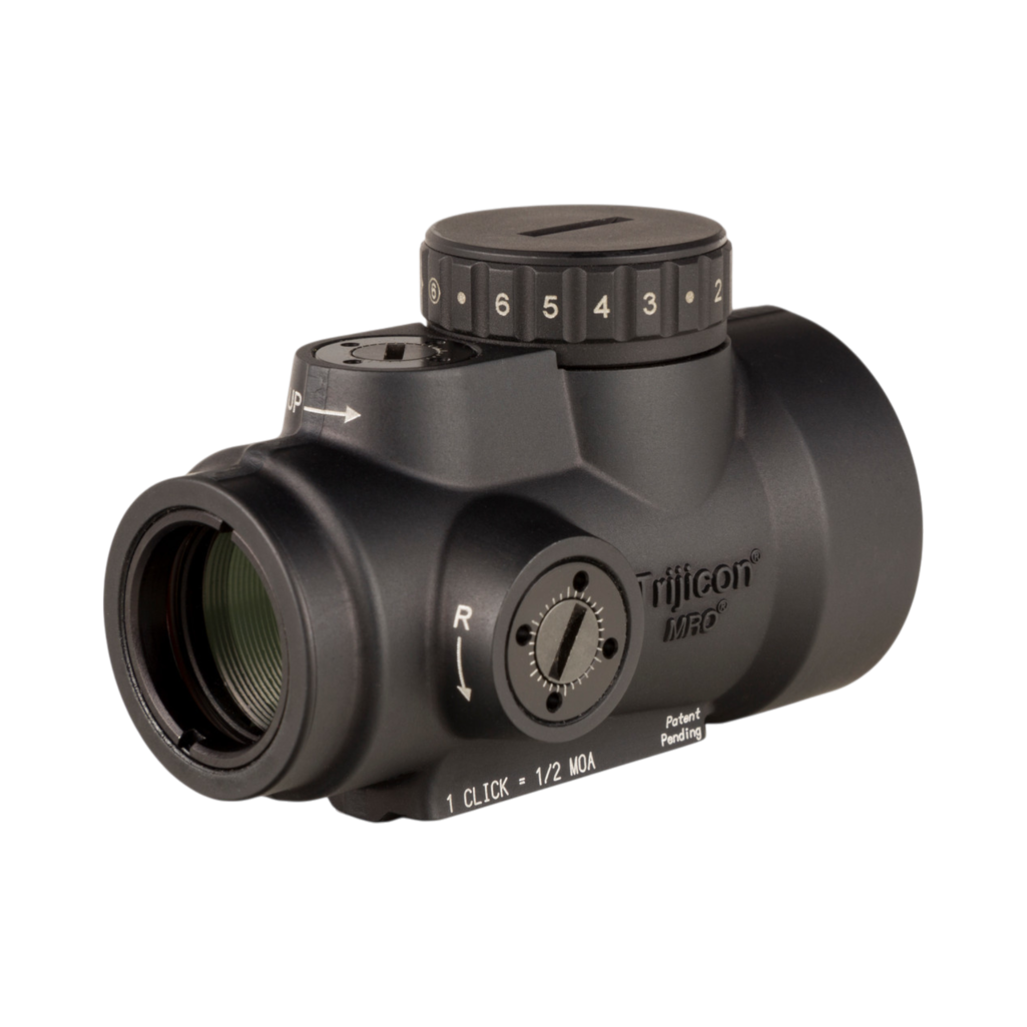 Trijicon MRO® HD 1x25 ar 68 MOA tēmēkli un 2,0 MOA punktu; bez stiprinājuma