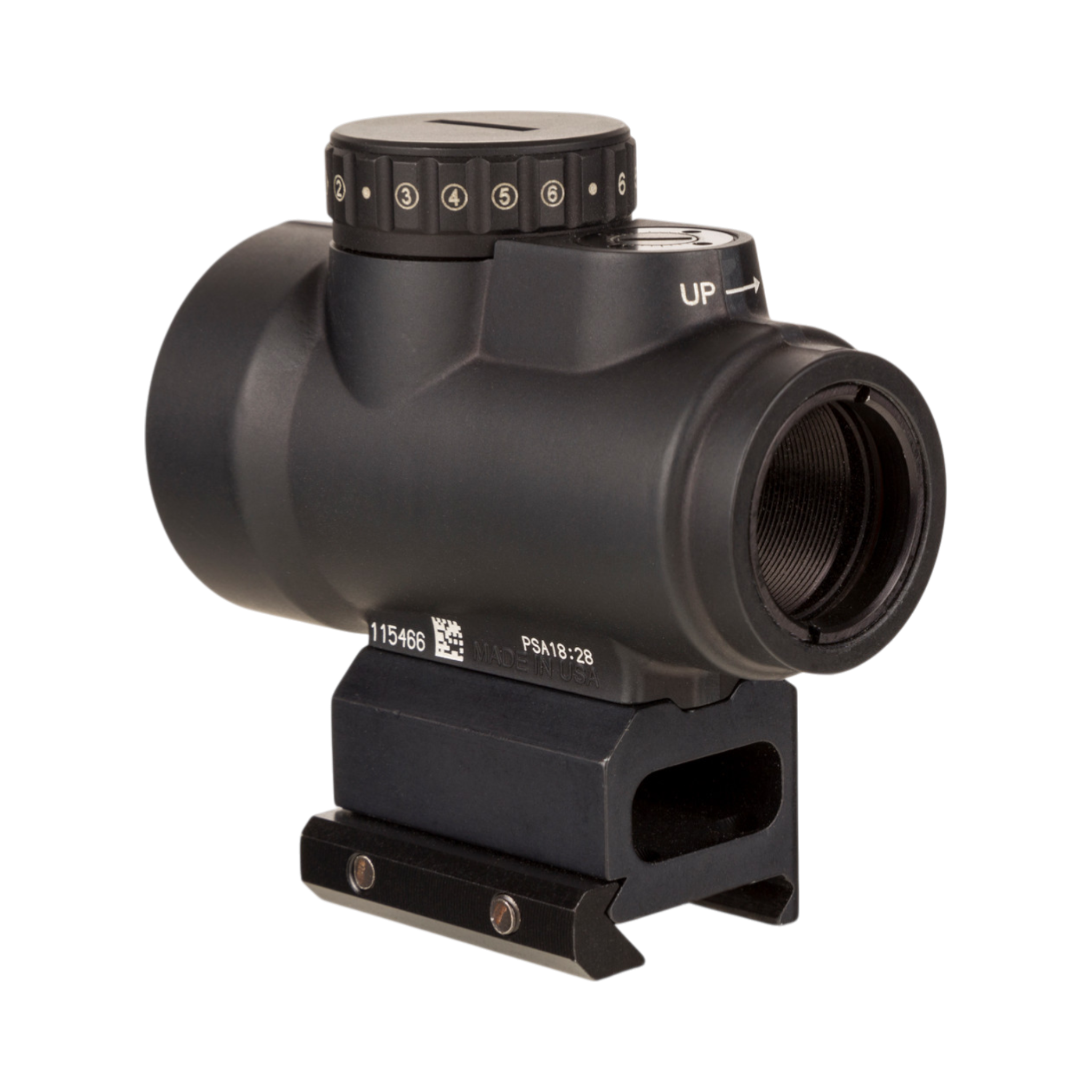 Trijicon MRO® HD 1x25 ar 68 MOA tēmējlīniju un 2,0 MOA punktu; pilnīga tēmējlīniju saskaņošana AC32068