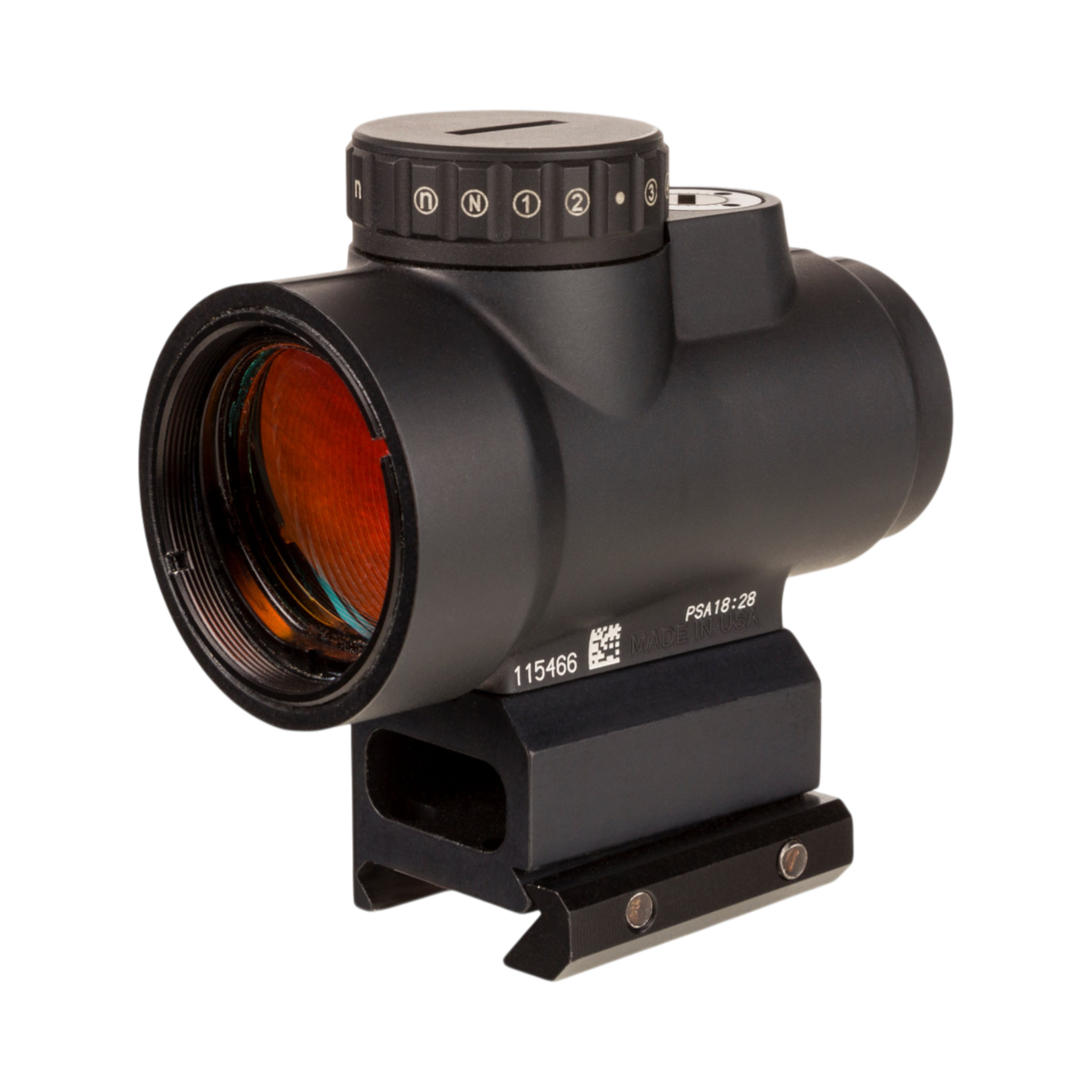 Trijicon MRO® HD 1x25 ar 68 MOA tēmējlīniju un 2,0 MOA punktu; pilnīga tēmējlīniju saskaņošana AC32068