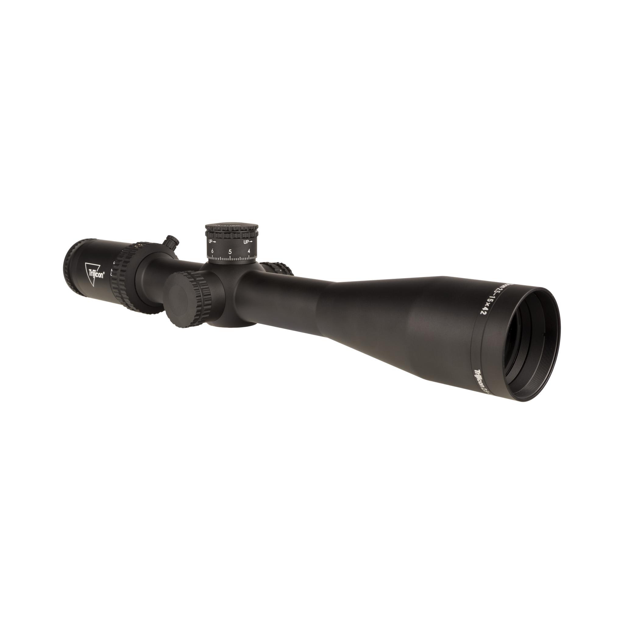 Credo® 2,5–15x42 SFP ar sarkanu MRAD centrālo punktu, 30 mm, matēti melns, Exp. EL RTZ