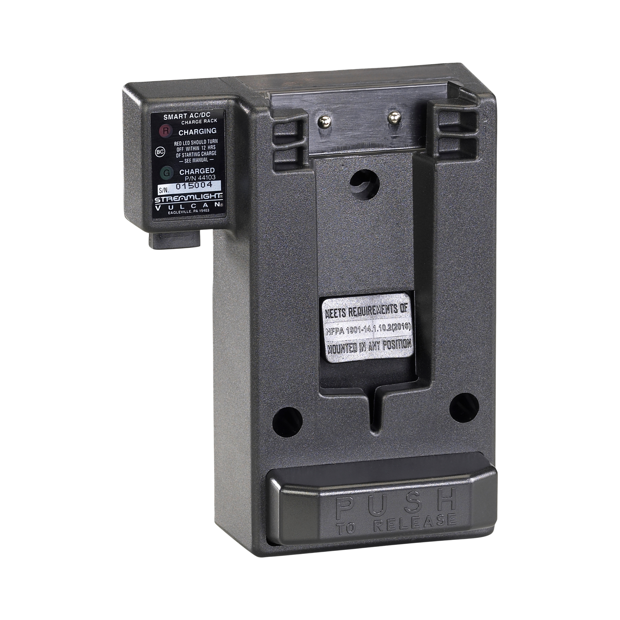 Streamlight Charging Rack AC/DC Smart Charge (Vulcan Series) Black (44103)