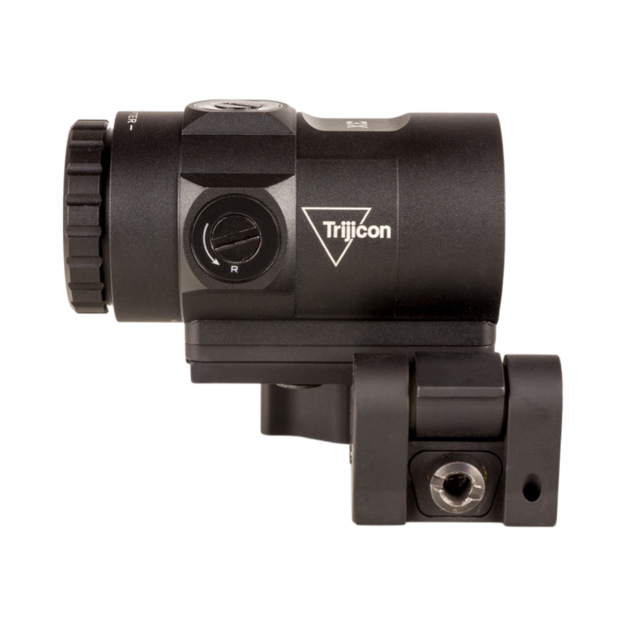 3X Magnifier w/ Adjustable Height Quick Release, Flip to Side Mount