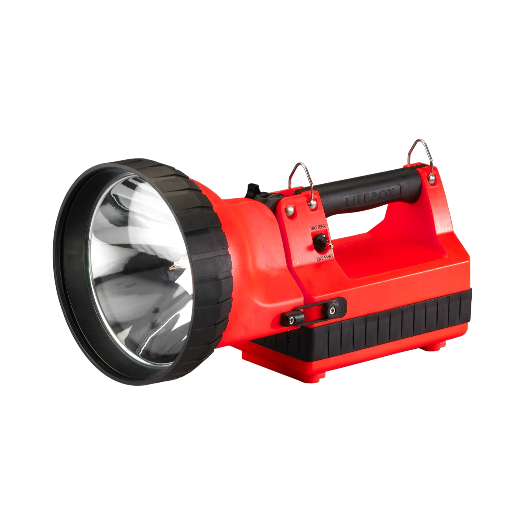 System mocowania Streamlight LiteBox do pojazdów — uchwyt z bezpośrednim podłączeniem do przewodu 12 V DC — pomarańczowy (45605)