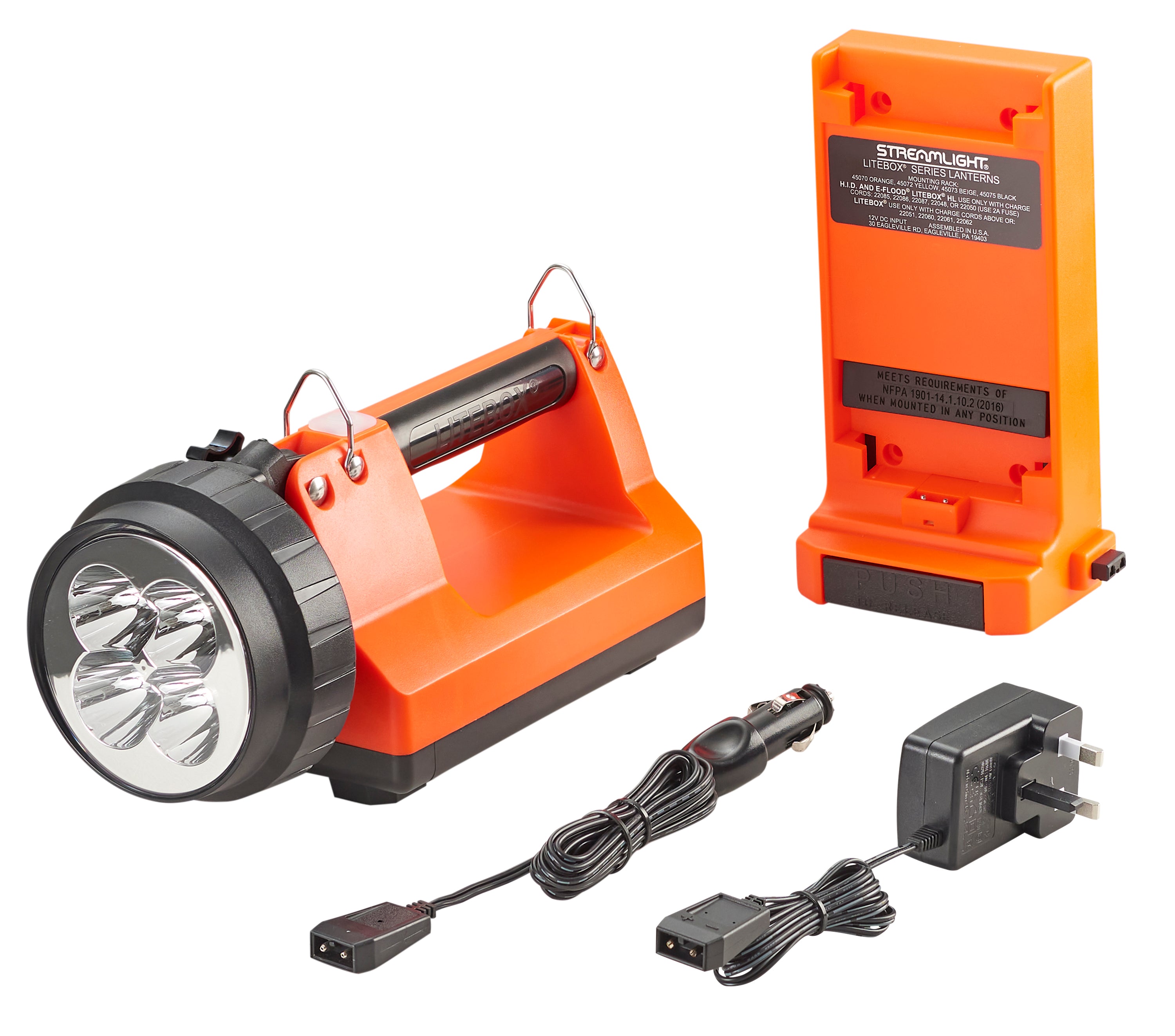 Streamlight E-Spot LiteBox Std. System - 240V AC/12V DC, Orange (45853)