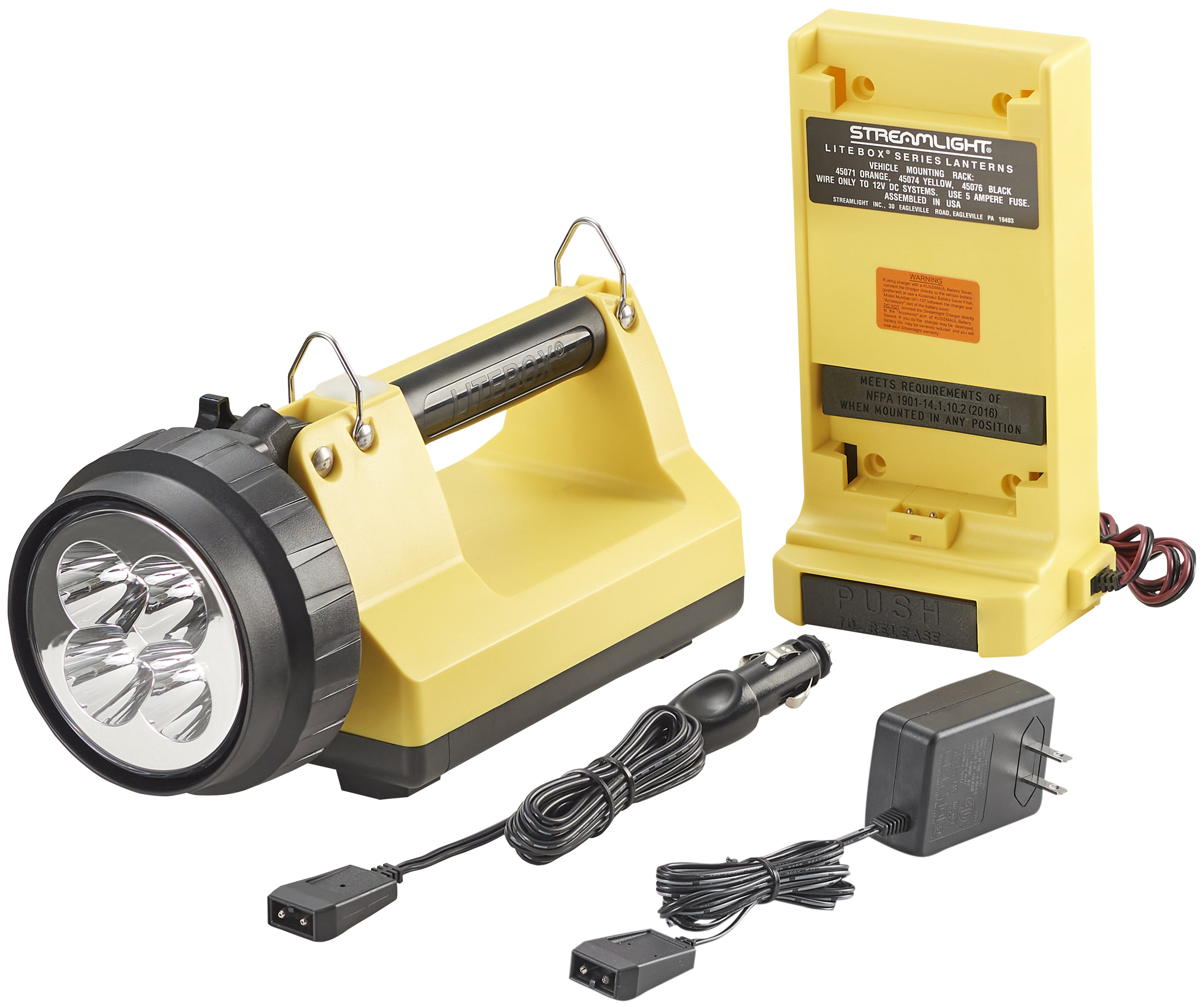 Streamlight E-Spot LiteBox Std. System - 120V/100V AC/12V DC, Yellow (45871)