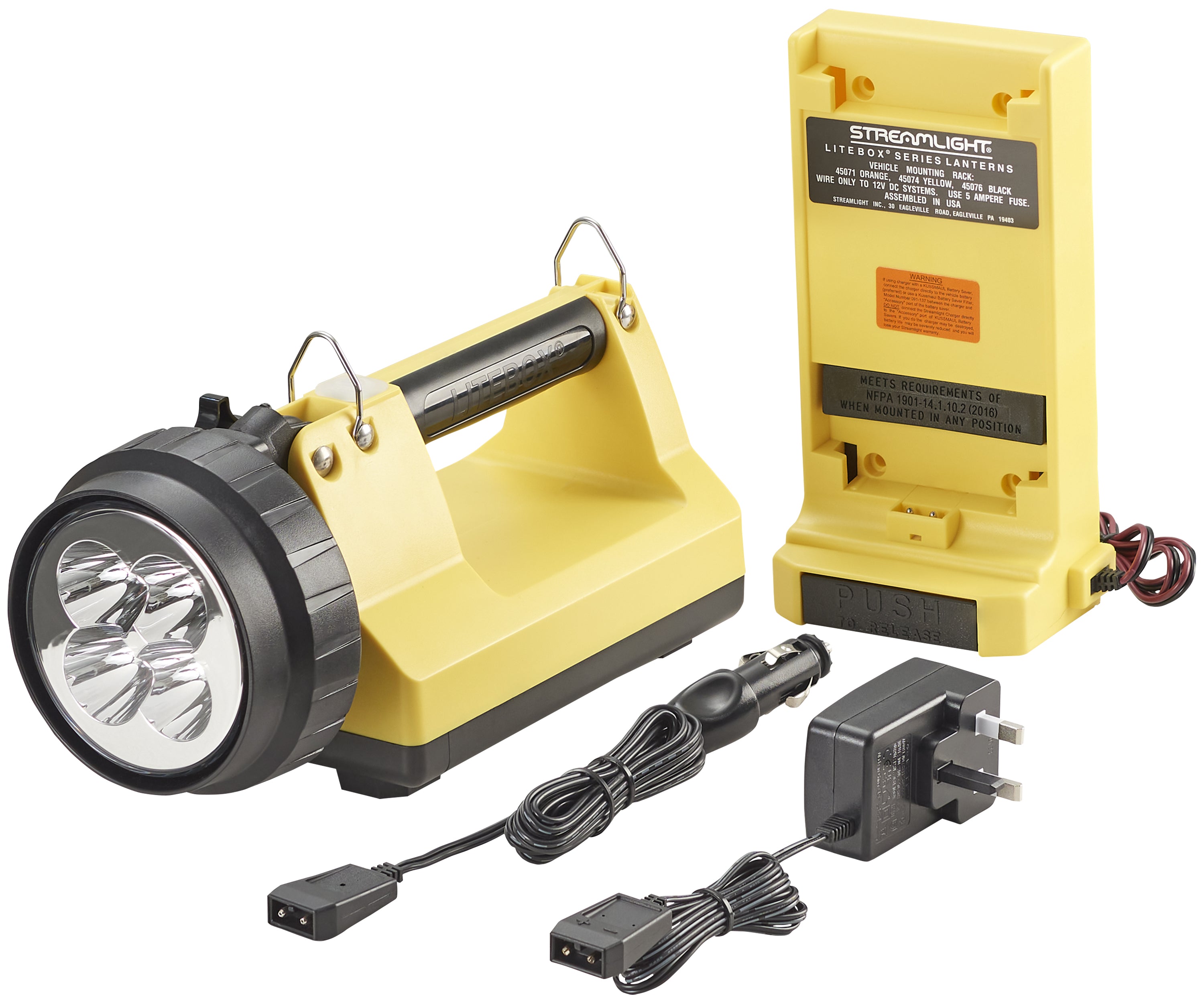 Streamlight E-Spot LiteBox Std. System - 240V AC/12V DC, Yellow (45873)
