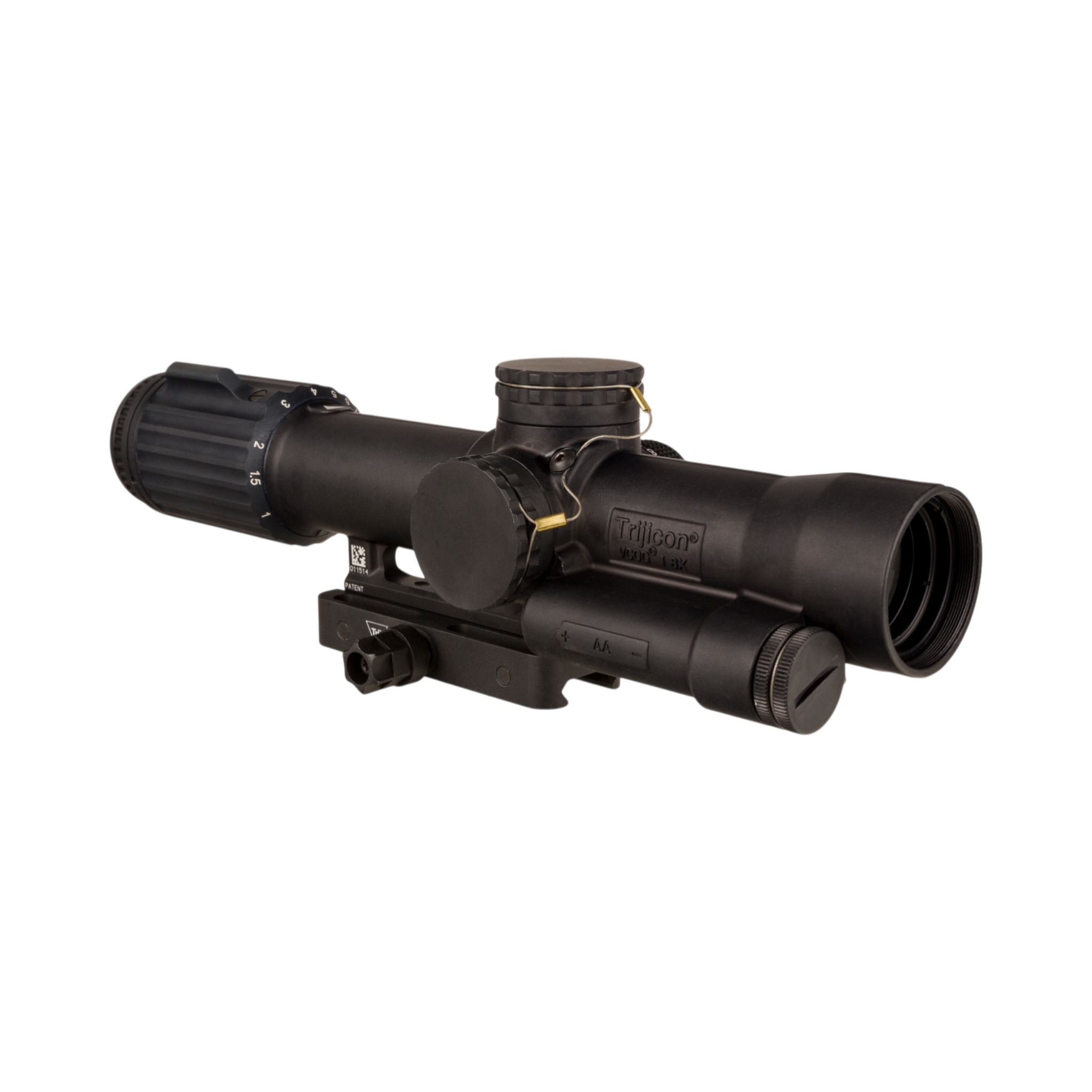 VCOG® 1-8x28 Riflescope, Red MOA Crosshair Dot Reticle w/ Mount with Trijicon Q-LOC™ Technology
