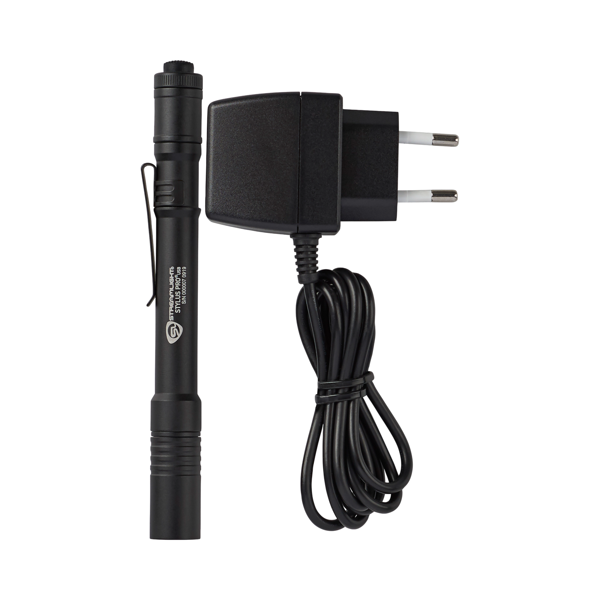 Streamlight Pro USB - 230 V maiņstrāva - Iekļauts neilona maksts - Melna ar baltu LED (66151)