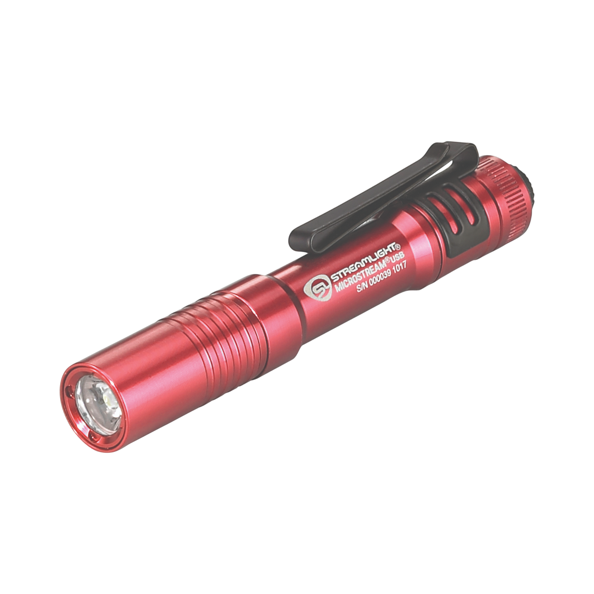 Streamlight MicroStream USB - Incl. USB cord and lanyard - Clam - Red (66602)