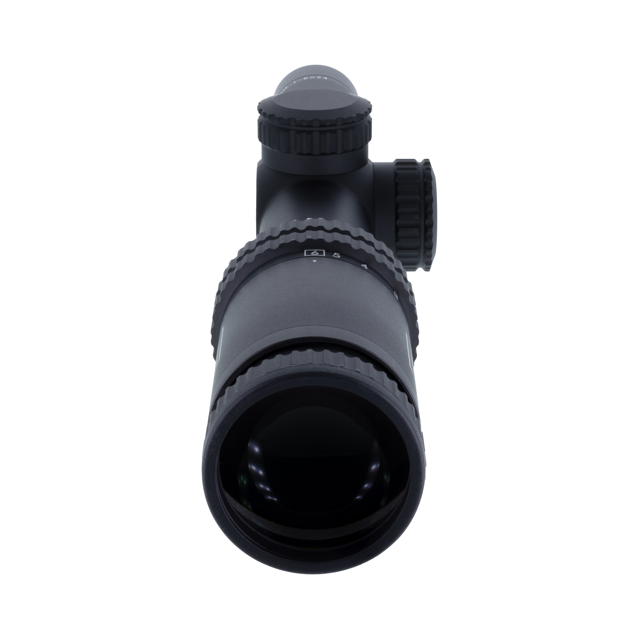 Ascent® 1-6x24 optiskais tēmēklis ar BDC mērķa fiksatoriem, 30 mm, matēti melns, regulatori ar aizsargvāciņiem