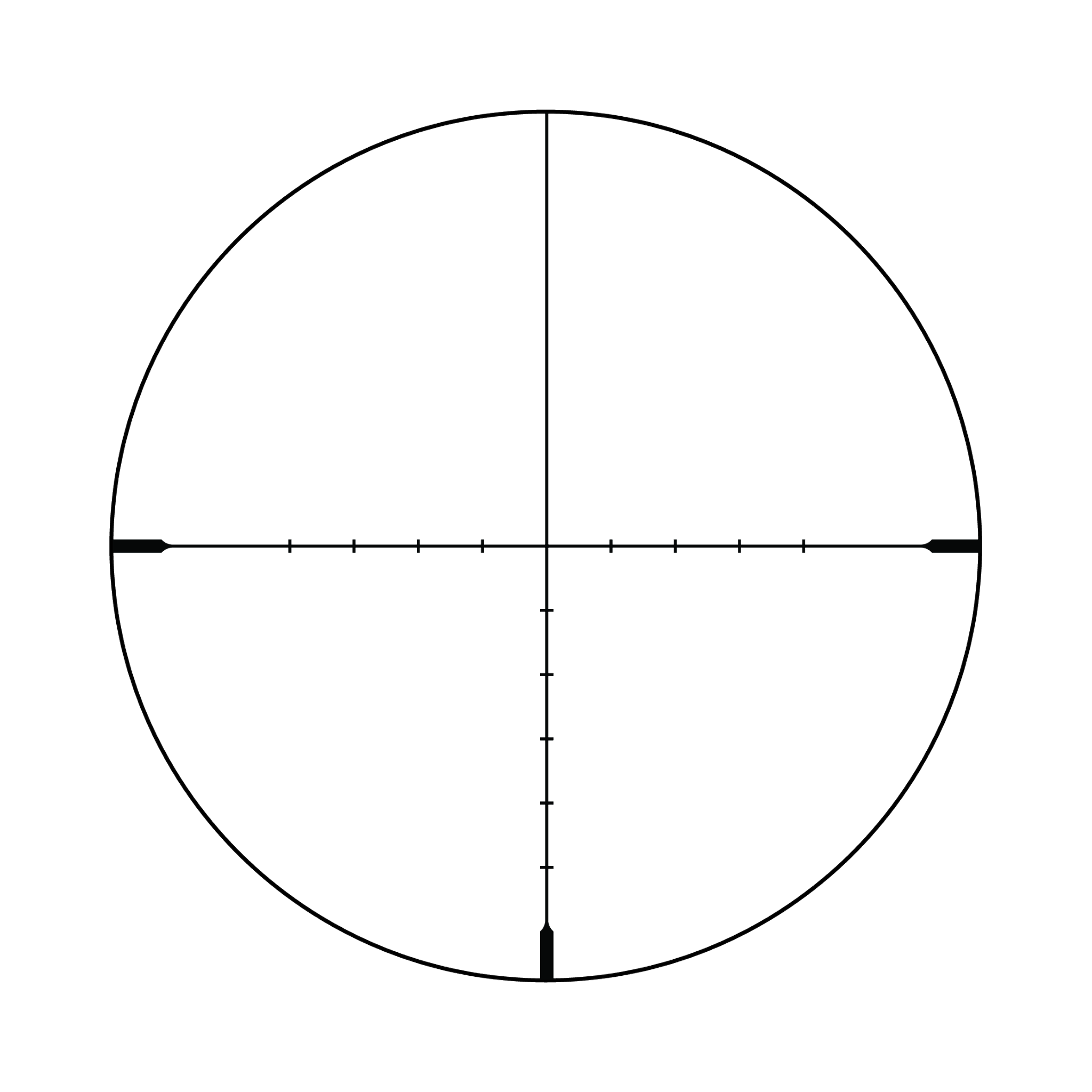 Ascent® 4–16x50 optiskais tēmēklis ar BDC mērķa fiksatoriem, 30 mm, matēti melns, regulatori ar aizsargvāciņiem