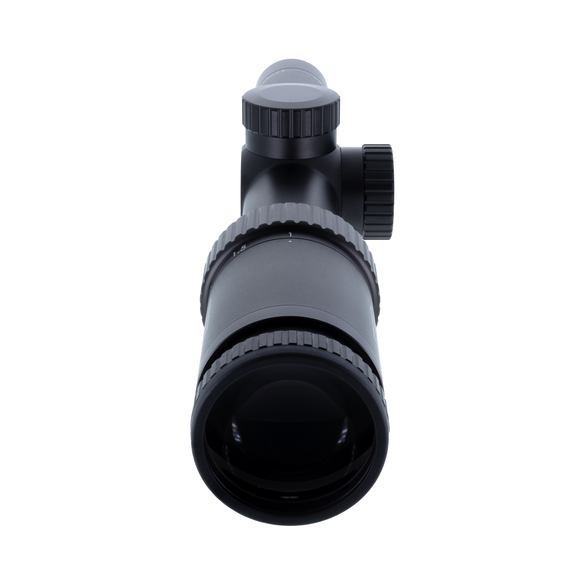 Huron® 1-6x24 optiskais tēmēklis BDC Hunter Holds, 30 mm, satīna melns, regulatori ar aizsargvāciņiem