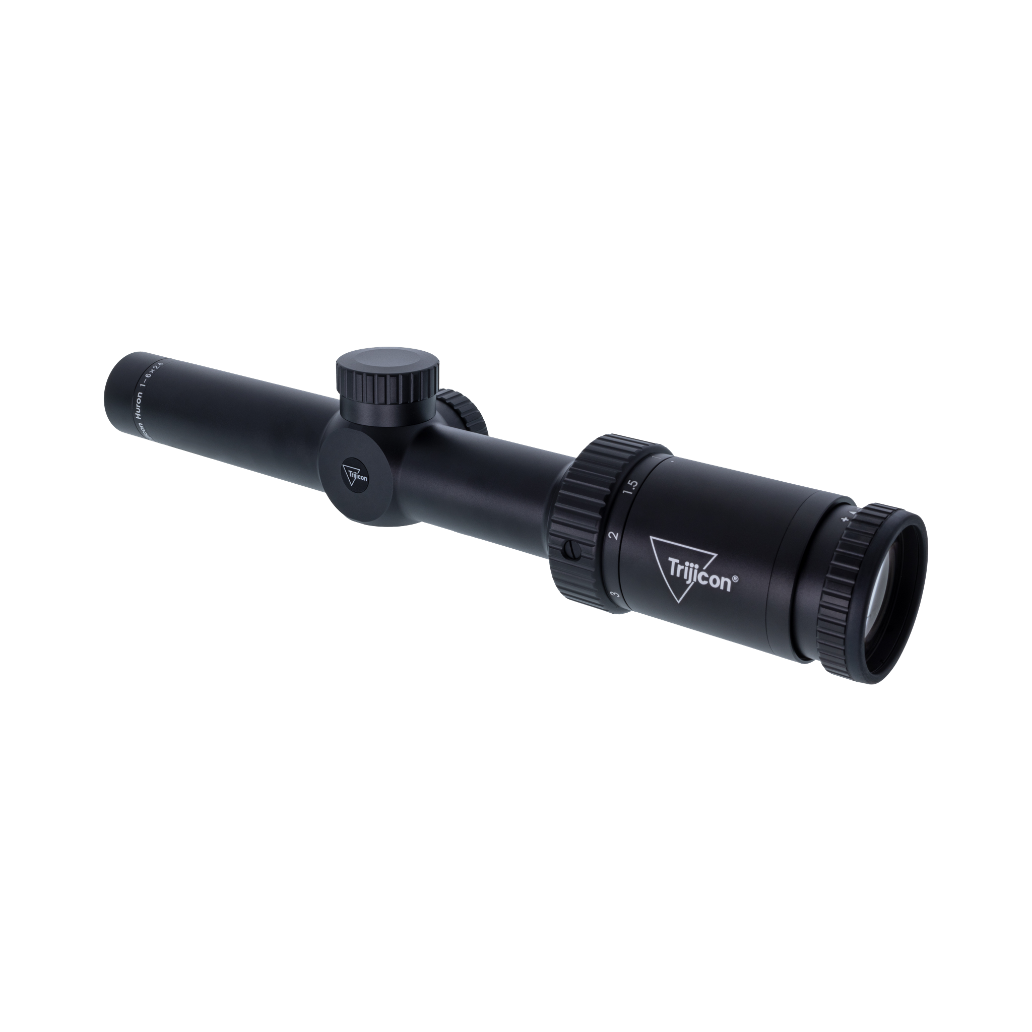 Huron® 1-6x24 optiskais tēmēklis BDC Hunter Holds, 30 mm, satīna melns, regulatori ar aizsargvāciņiem