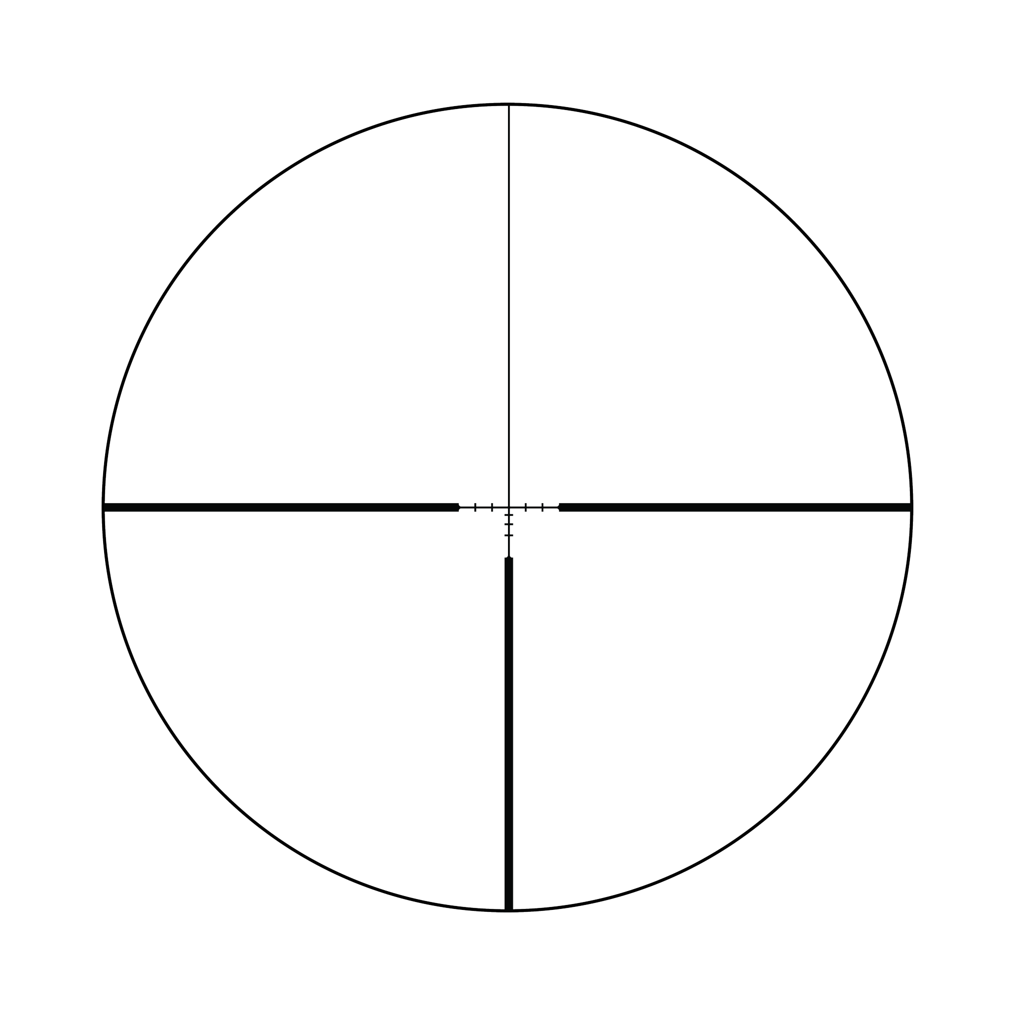 Huron® 1-6x24 optiskais tēmēklis BDC Hunter Holds, 30 mm, satīna melns, regulatori ar aizsargvāciņiem
