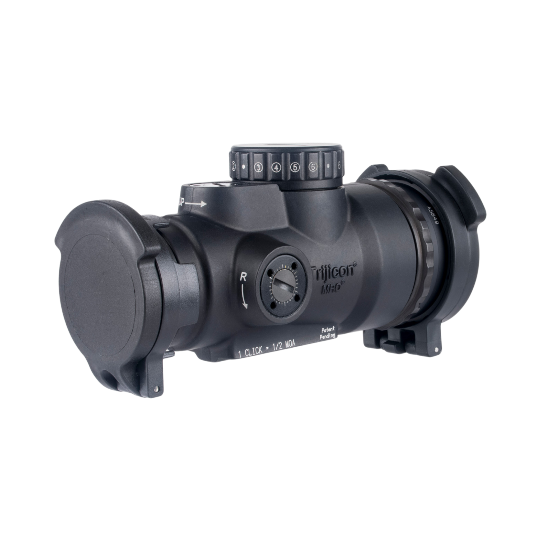 Trijicon MRO® HD Patrol regulējams LED tēmēklis ar 68 MOA tēmējlīniju un 2,0 MOA sarkanu punktu